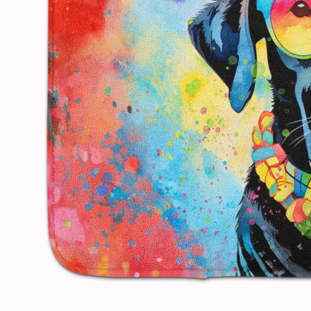 Black Labrador Hippie Dawg Memory Foam Kitchen Mat