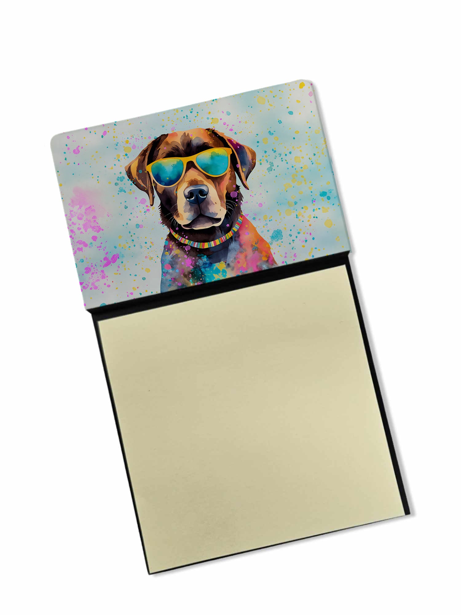 Buy this Chocolate Labrador Hippie Dawg Sticky Note Holder