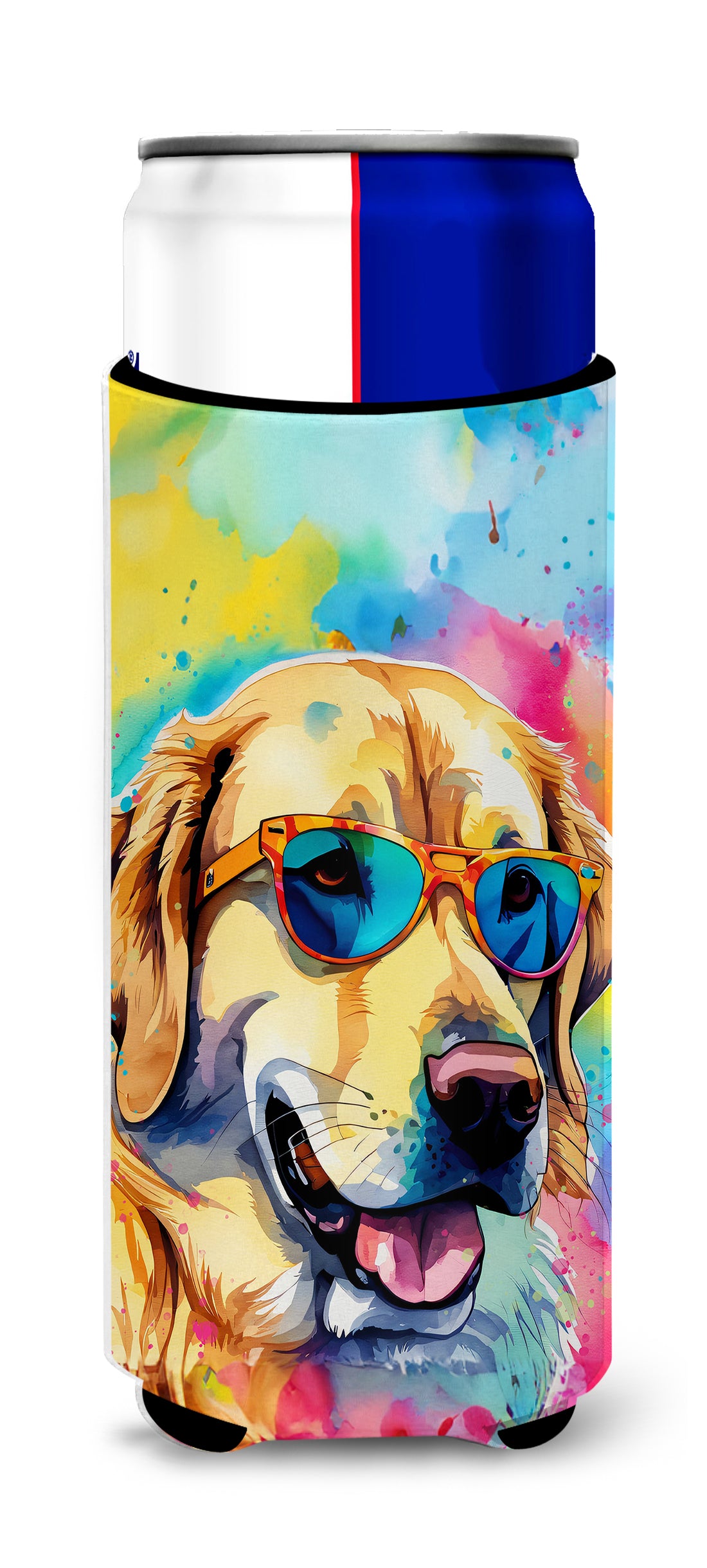 Buy this Yellow Labrador Hippie Dawg Hugger for Ultra Slim Cans