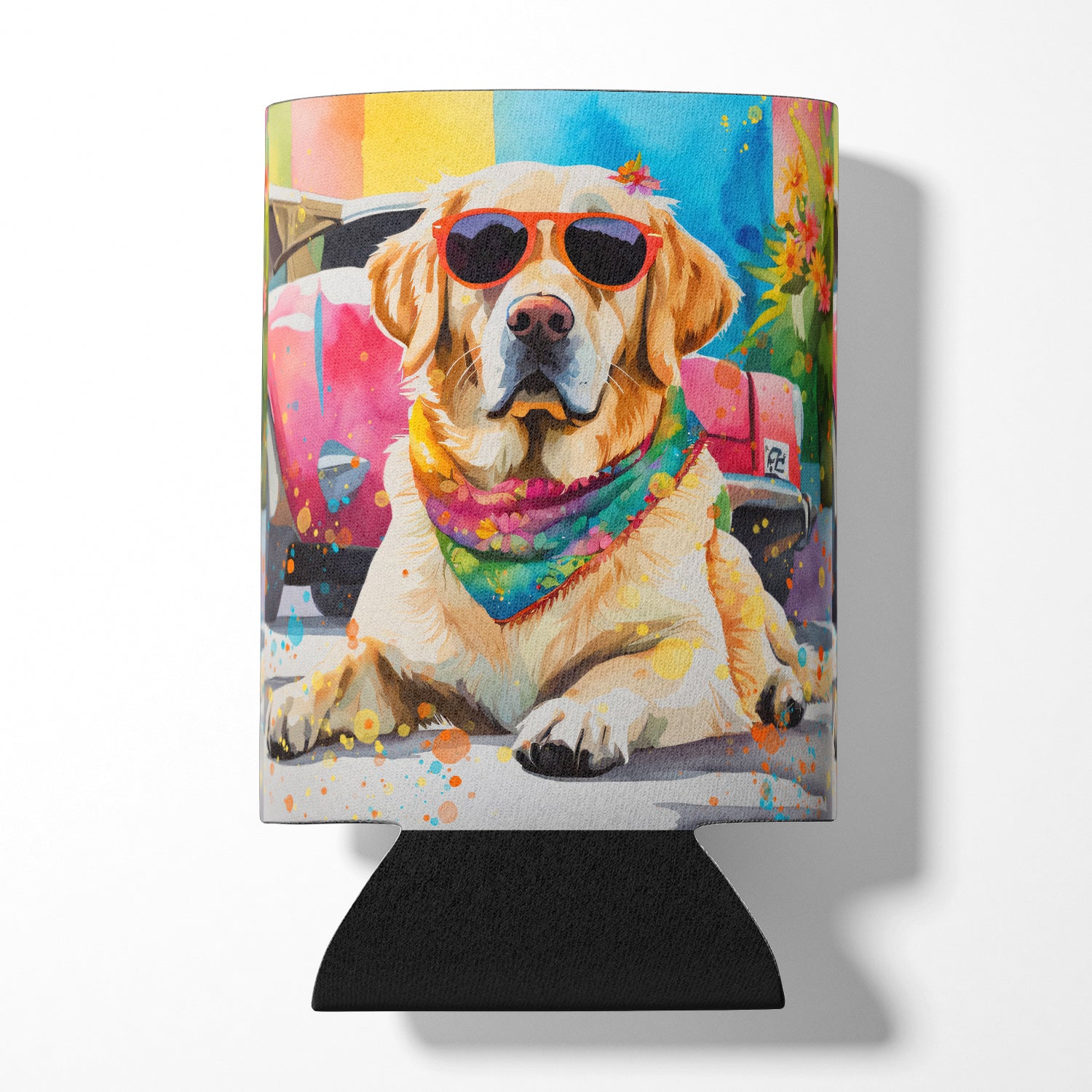 Buy this Yellow Labrador Hippie Dawg Can or Bottle Hugger