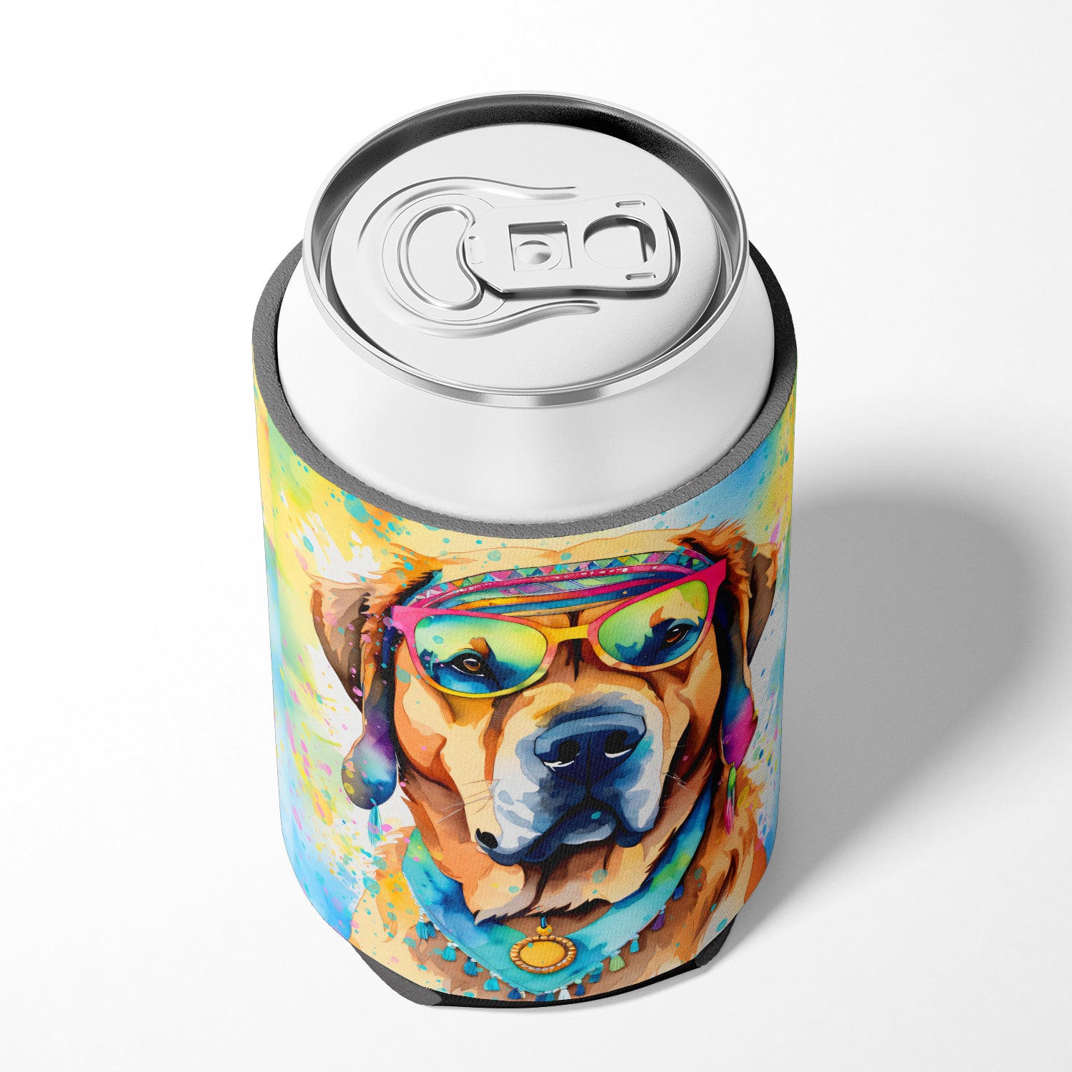 Mastiff Hippie Dawg Can or Bottle Hugger