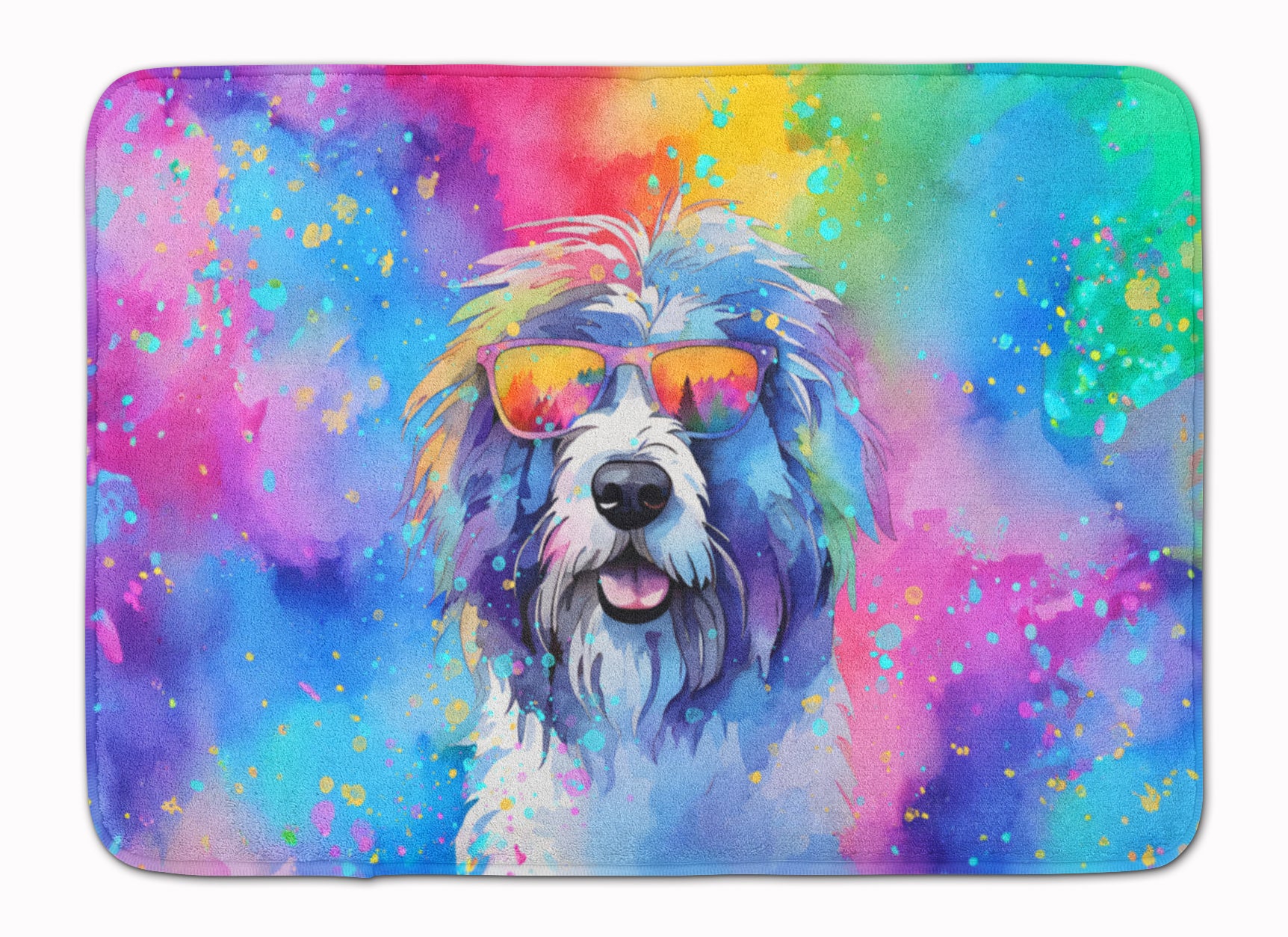 Buy this Old English Sheepdog Hippie Dawg Memory Foam Kitchen Mat