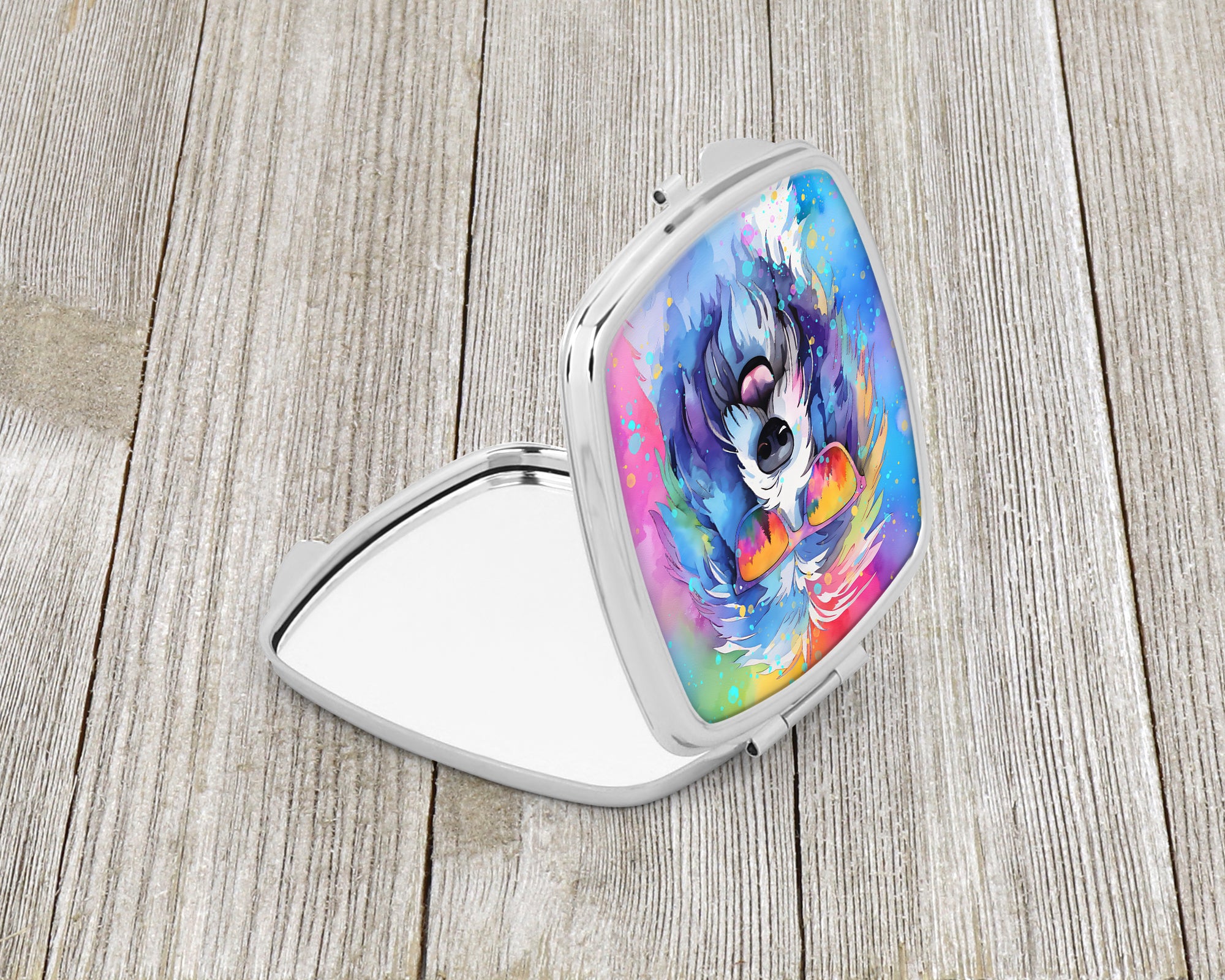 Old English Sheepdog Hippie Dawg Compact Mirror