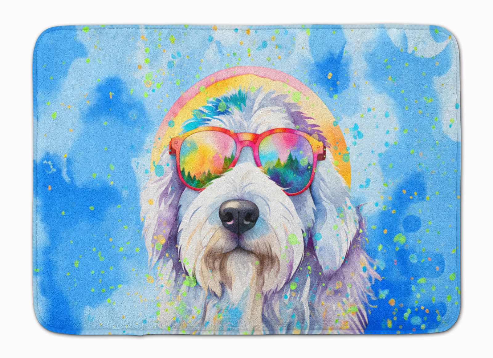 Buy this Old English Sheepdog Hippie Dawg Memory Foam Kitchen Mat