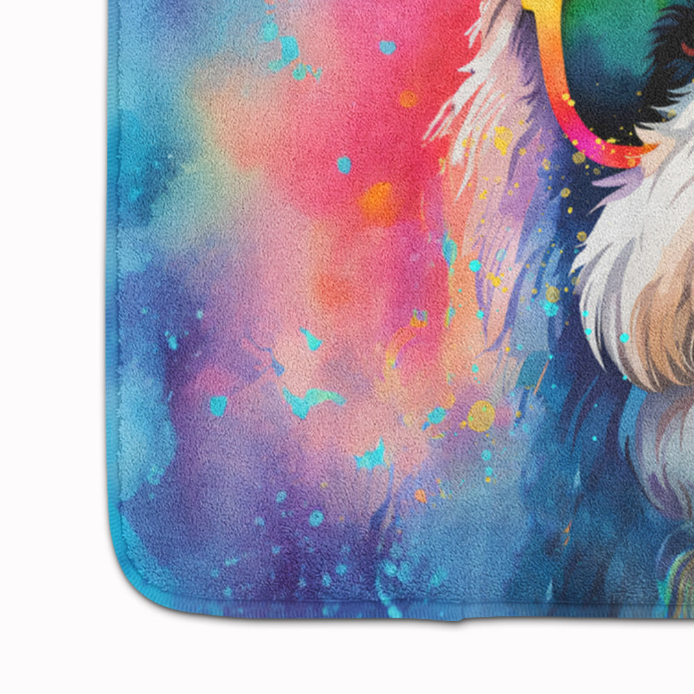 Old English Sheepdog Hippie Dawg Memory Foam Kitchen Mat