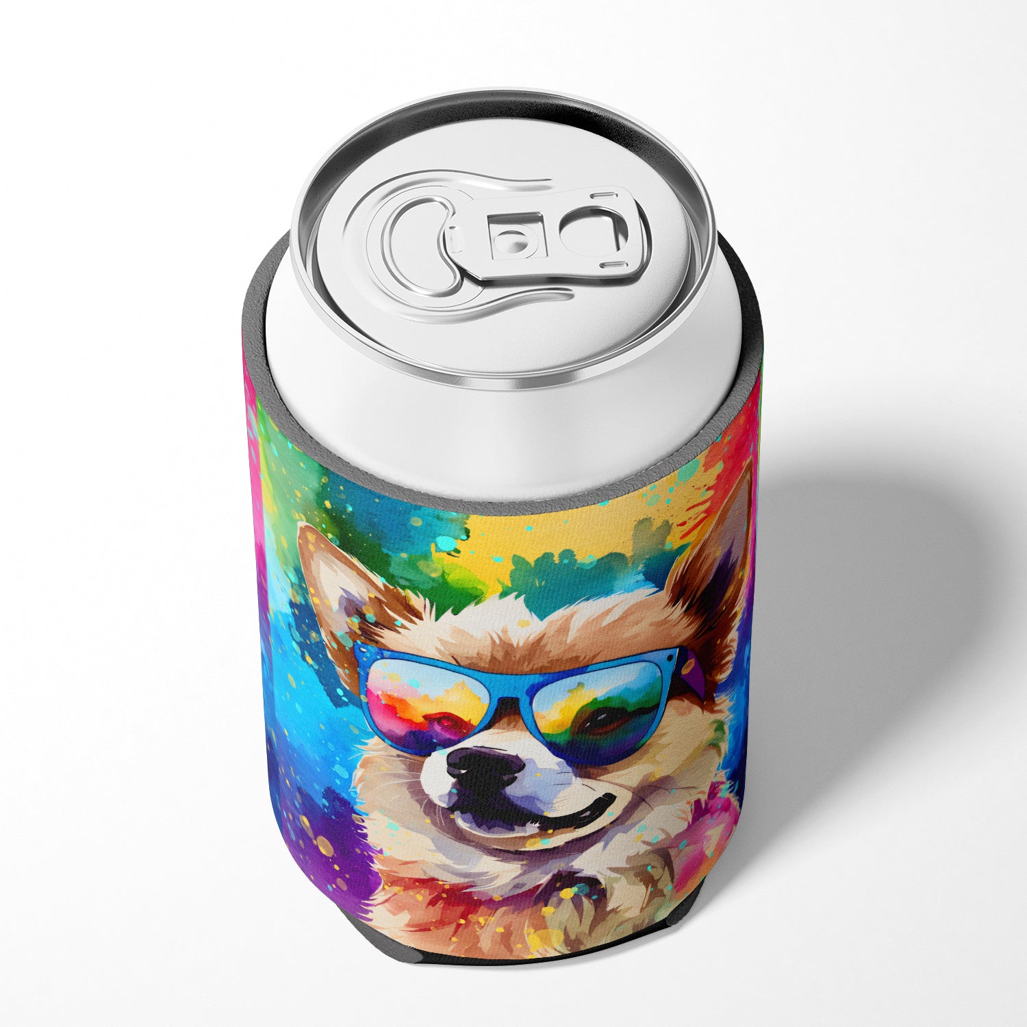 Pomeranian Hippie Dawg Can or Bottle Hugger