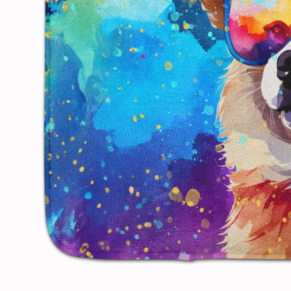 Pomeranian Hippie Dawg Memory Foam Kitchen Mat