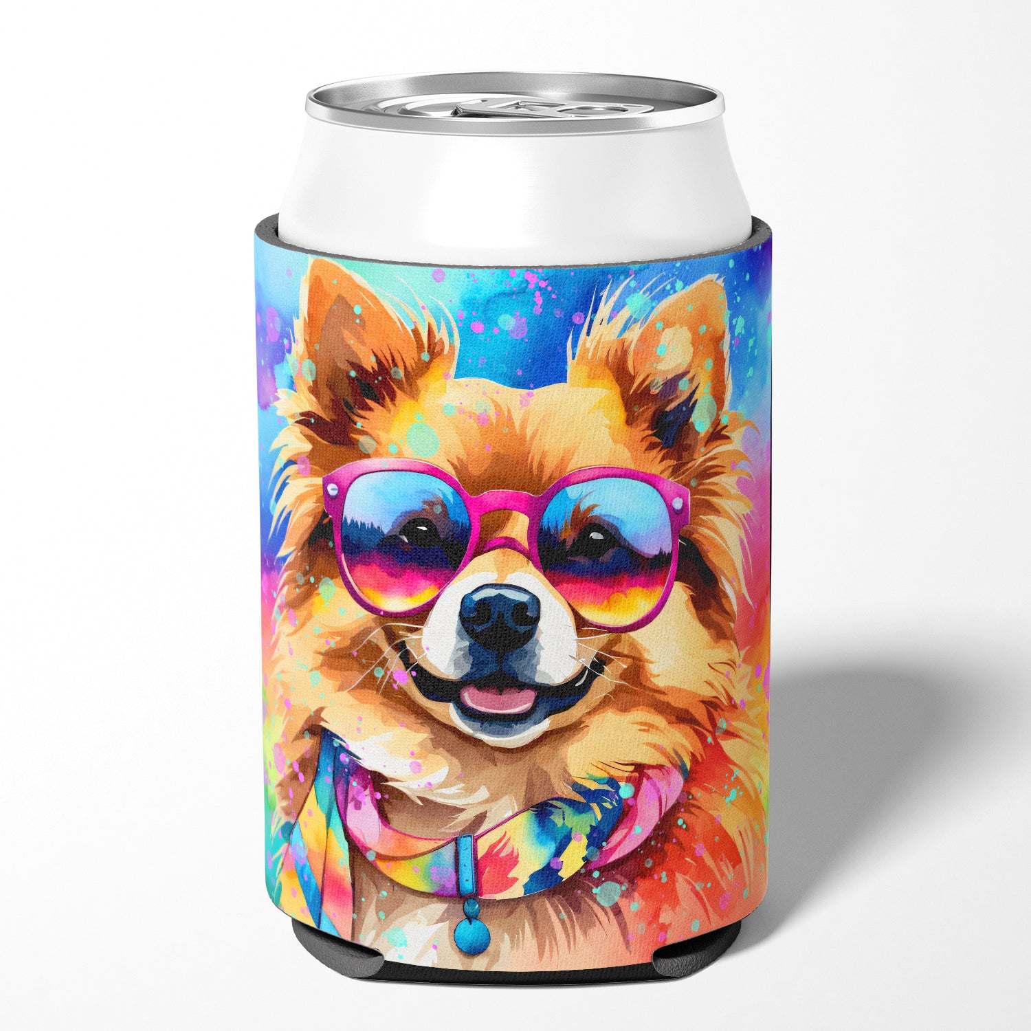 Buy this Pomeranian Hippie Dawg Can or Bottle Hugger