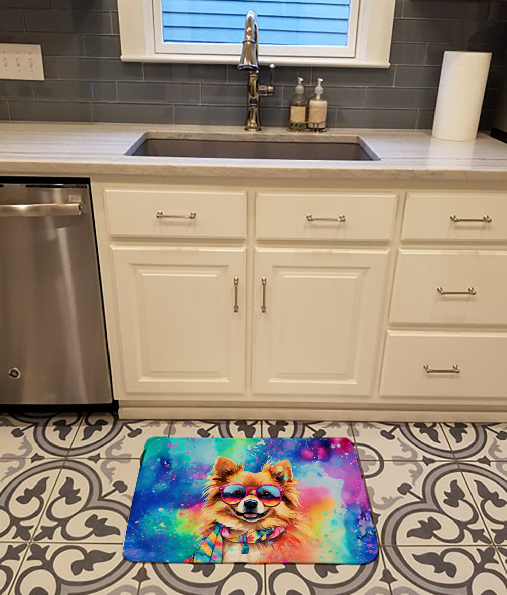 Buy this Pomeranian Hippie Dawg Memory Foam Kitchen Mat