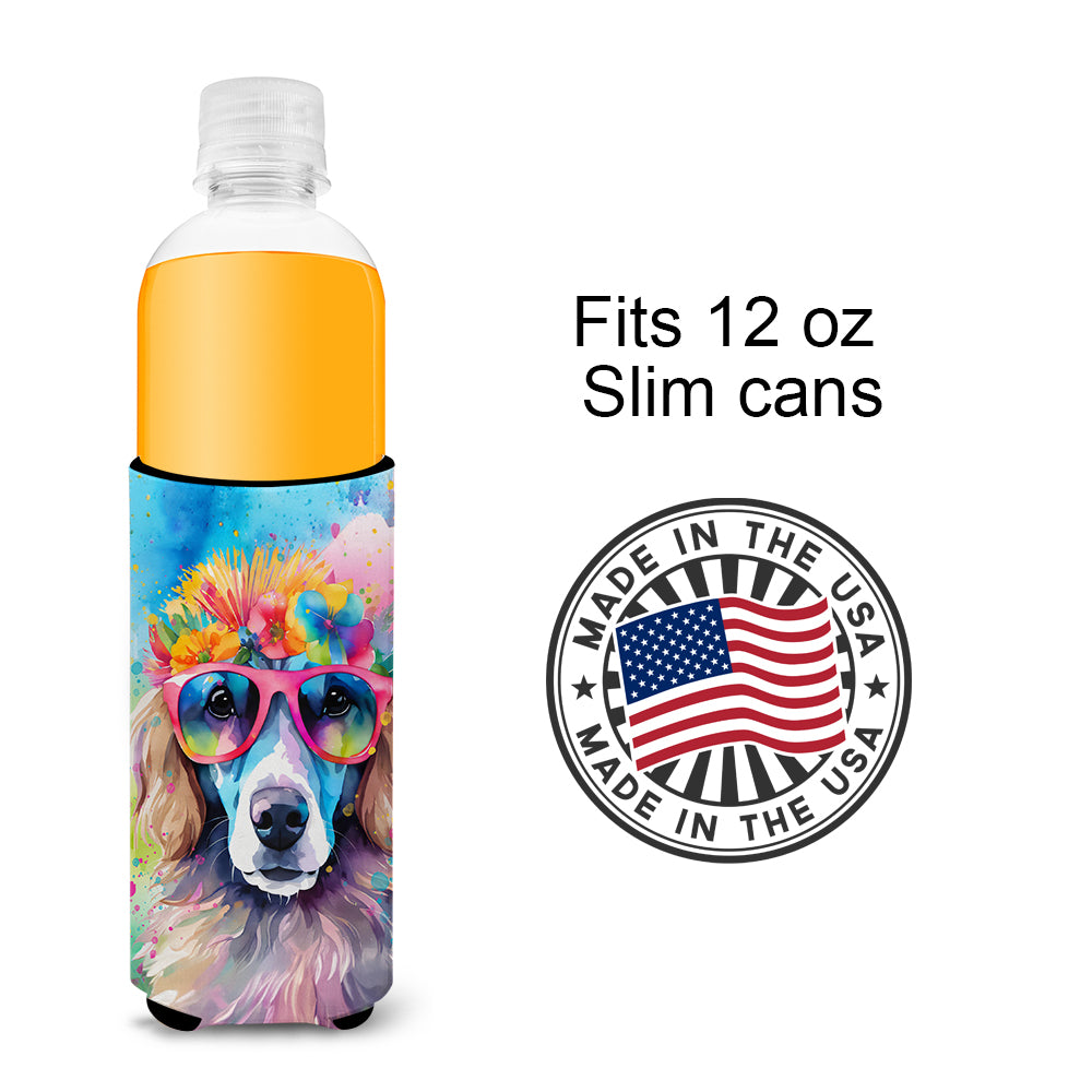 Poodle Hippie Dawg Hugger for Ultra Slim Cans