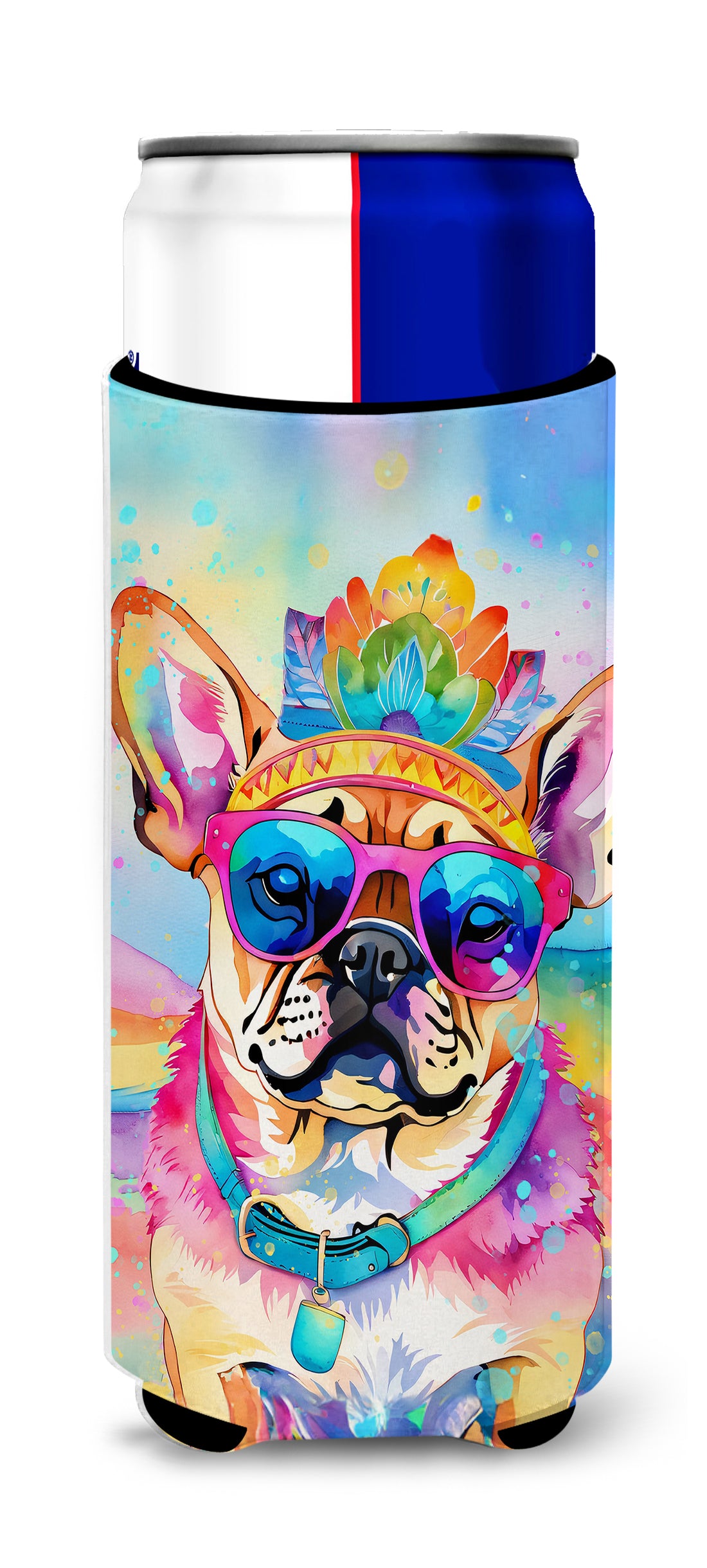 Buy this Pug Hippie Dawg Hugger for Ultra Slim Cans