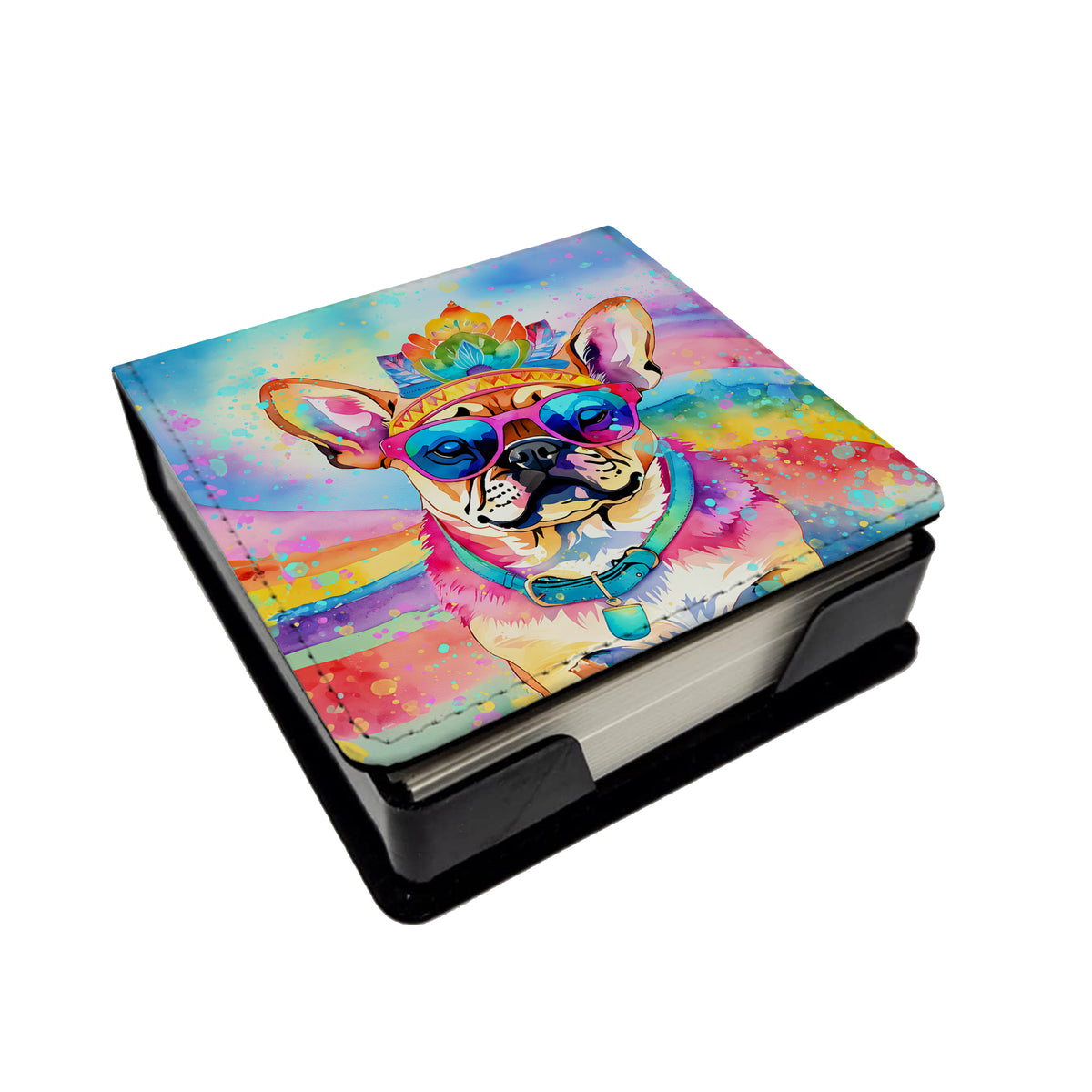 Buy this Pug Hippie Dawg PU Leather Note Paper Holder