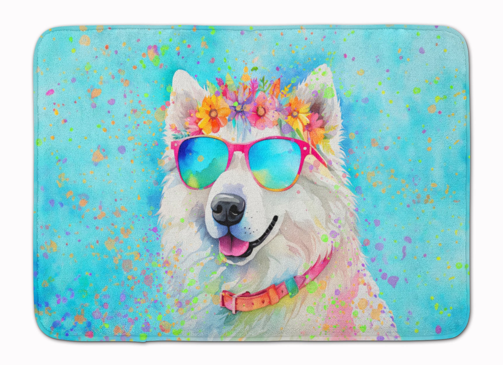 Buy this Samoyed Hippie Dawg Memory Foam Kitchen Mat