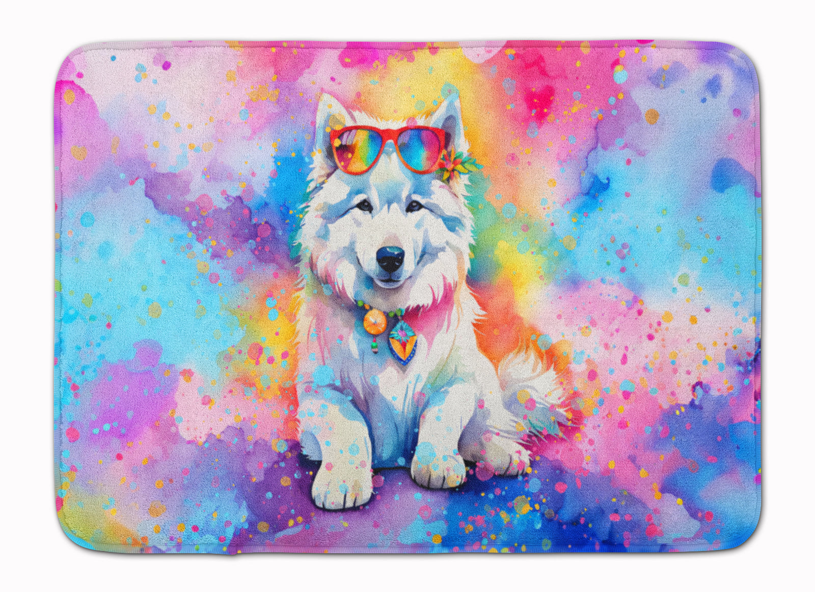 Buy this Samoyed Hippie Dawg Memory Foam Kitchen Mat