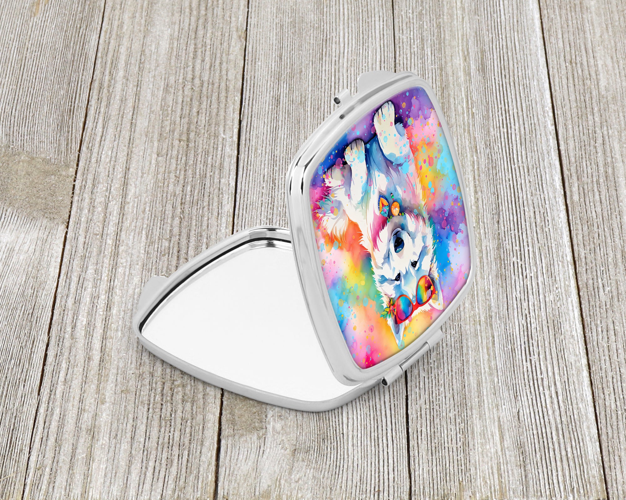 Buy this Samoyed Hippie Dawg Compact Mirror