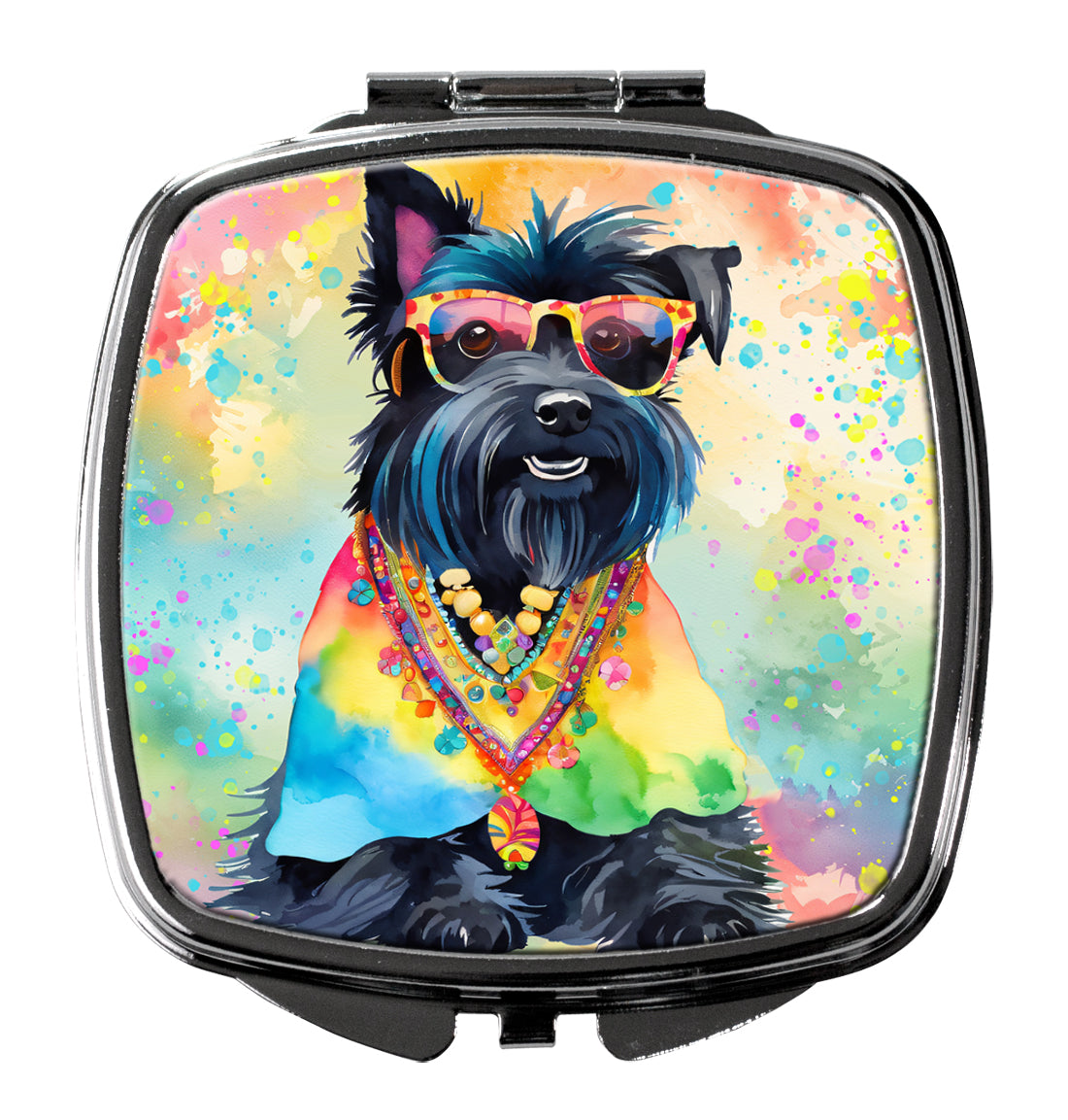 Buy this Scottish Terrier Hippie Dawg Compact Mirror