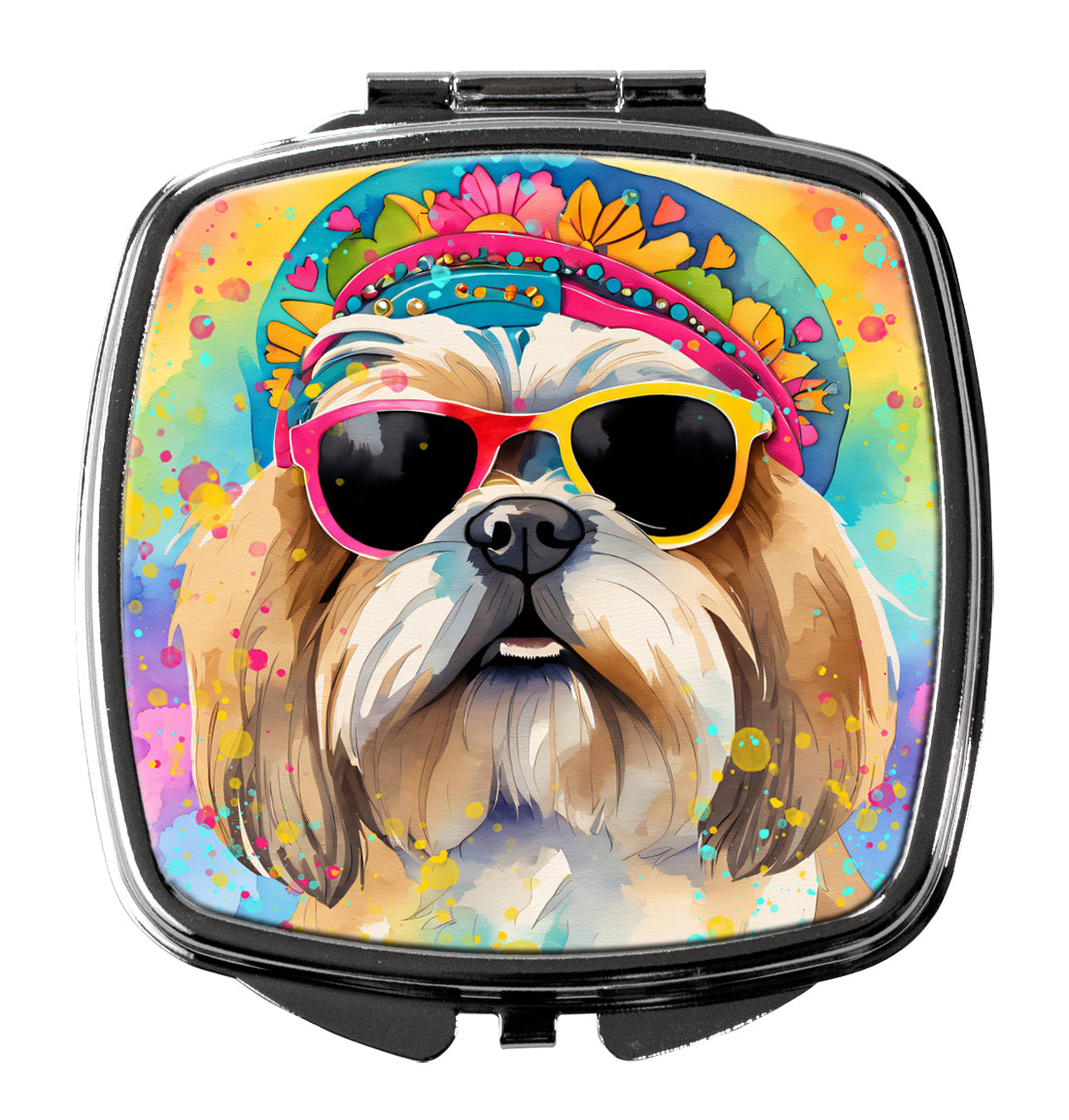 Buy this Shih Tzu Hippie Dawg Compact Mirror