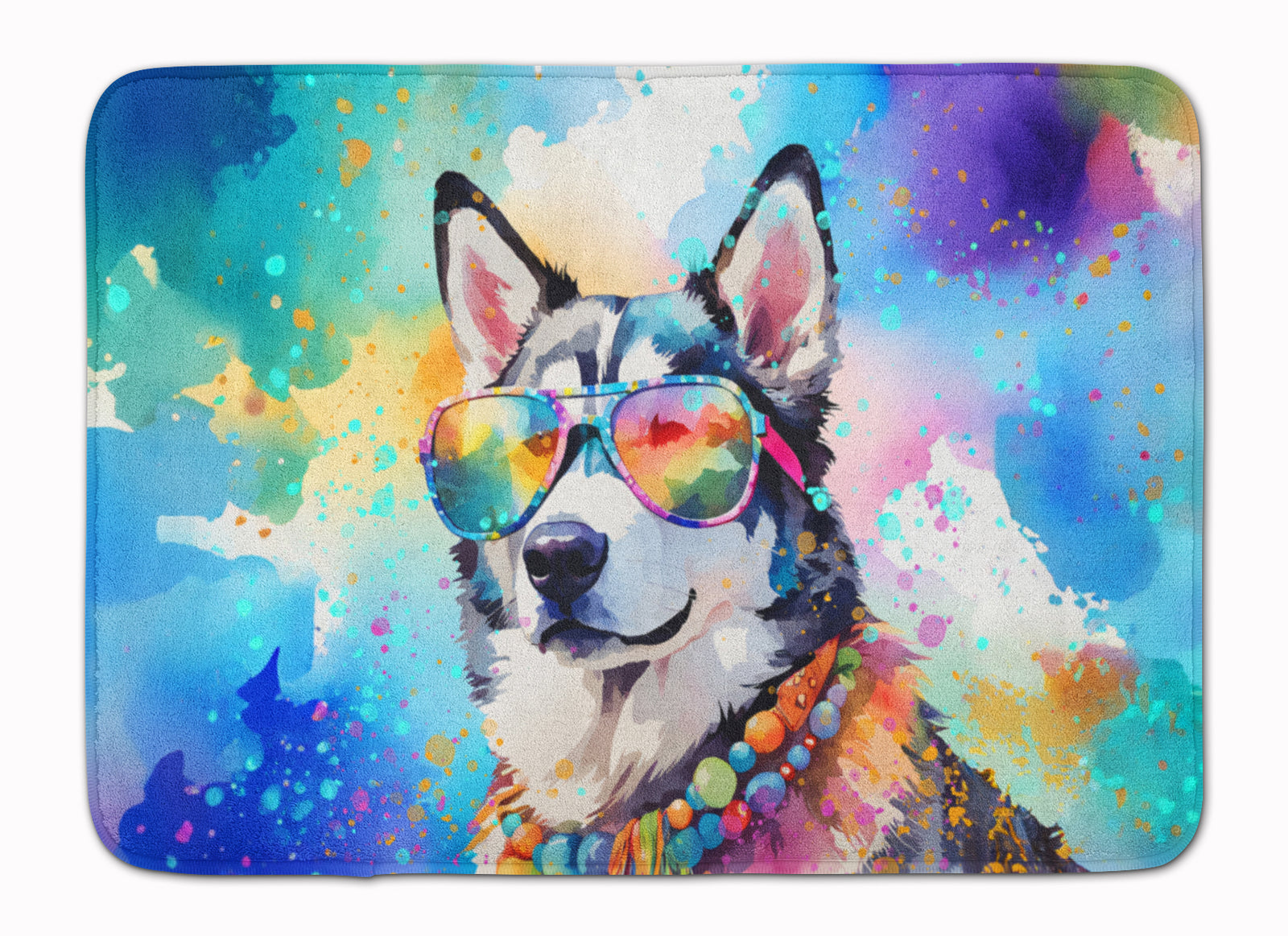 Buy this Siberian Husky Hippie Dawg Memory Foam Kitchen Mat