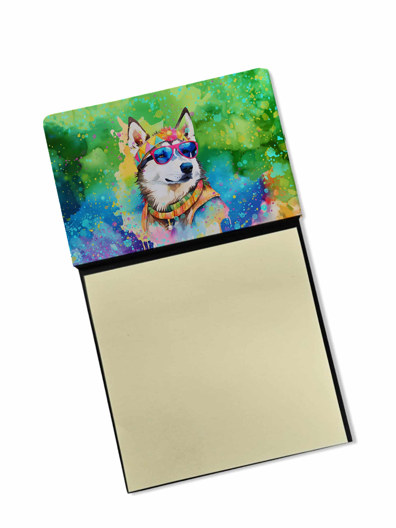 Buy this Siberian Husky Hippie Dawg Sticky Note Holder