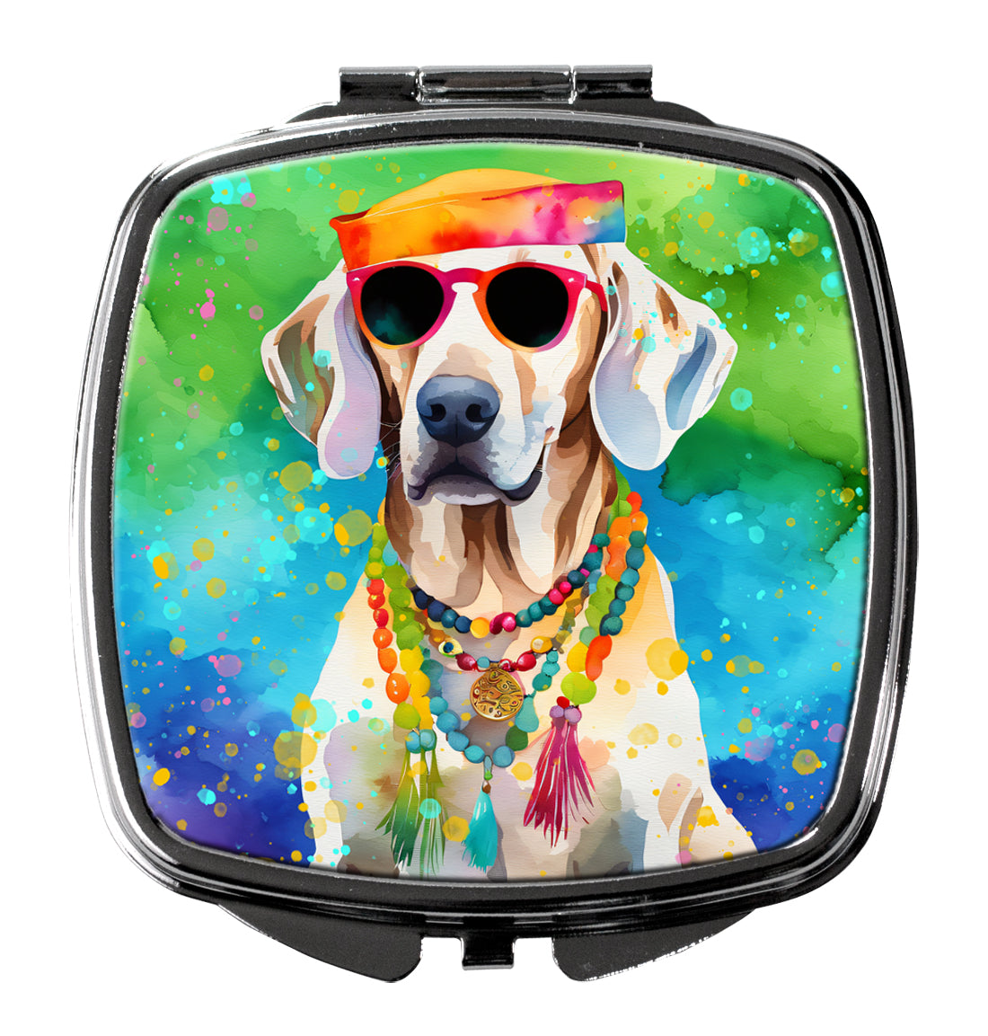 Buy this Weimaraner Hippie Dawg Compact Mirror