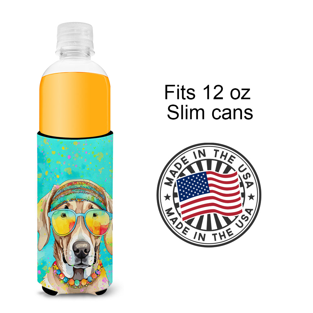 Weimaraner Hippie Dawg Hugger for Ultra Slim Cans