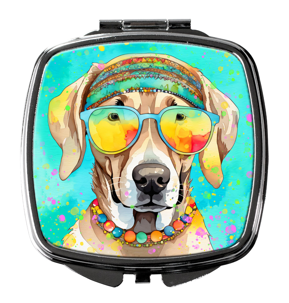 Buy this Weimaraner Hippie Dawg Compact Mirror