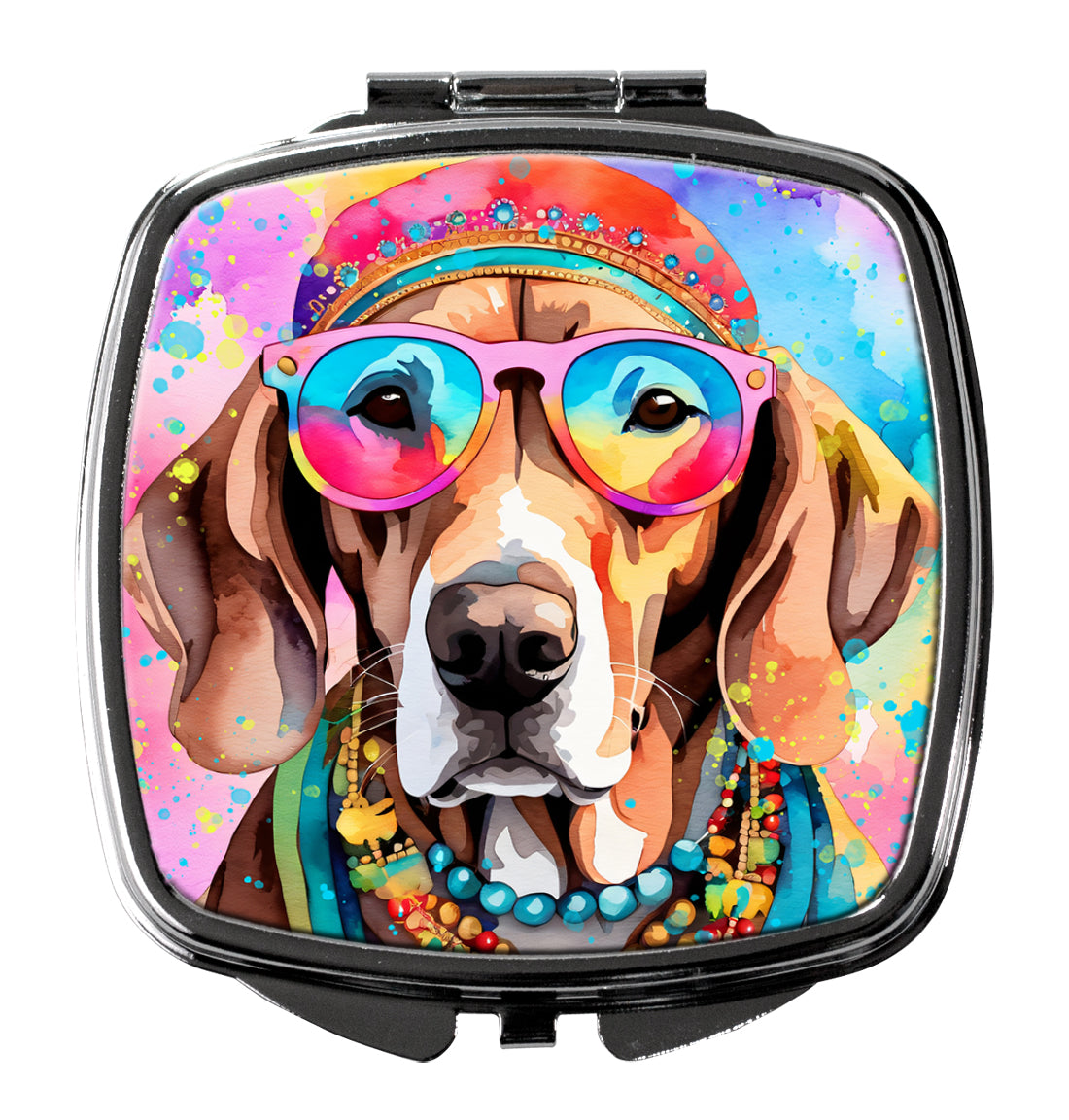 Buy this Weimaraner Hippie Dawg Compact Mirror