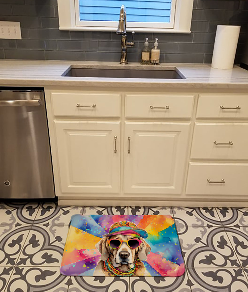 Buy this Weimaraner Hippie Dawg Memory Foam Kitchen Mat