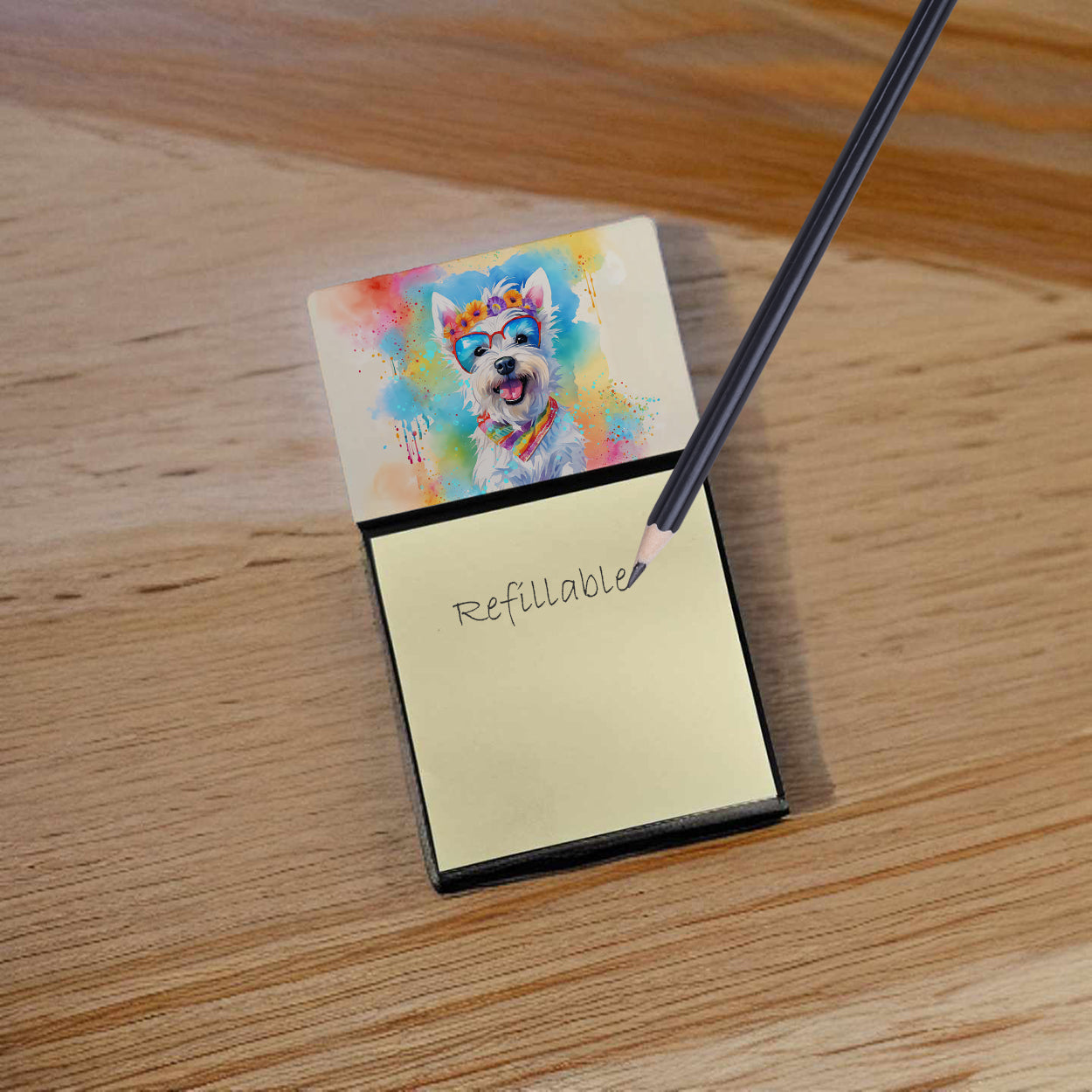 Buy this Westie Hippie Dawg Sticky Note Holder