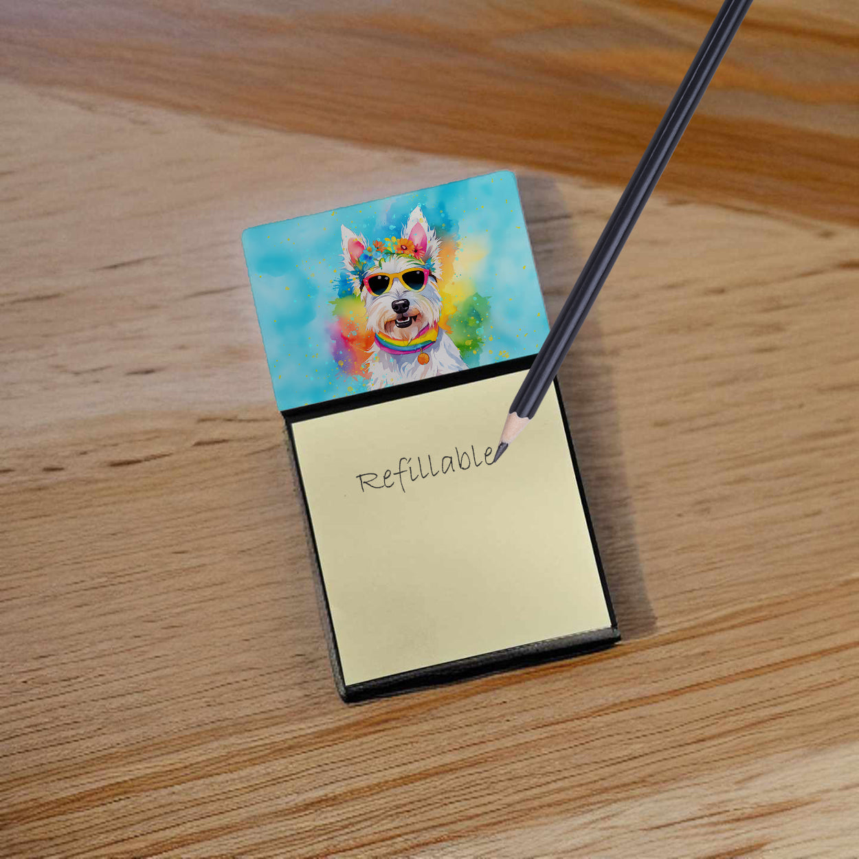 Buy this Westie Hippie Dawg Sticky Note Holder