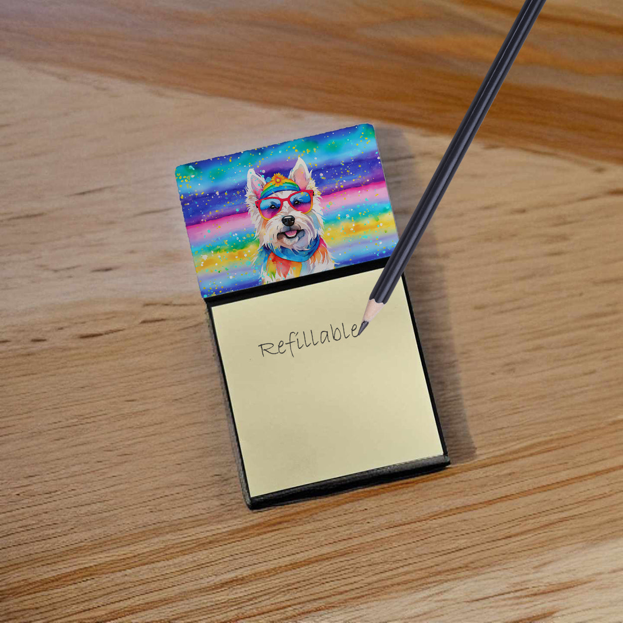 Buy this Westie Hippie Dawg Sticky Note Holder