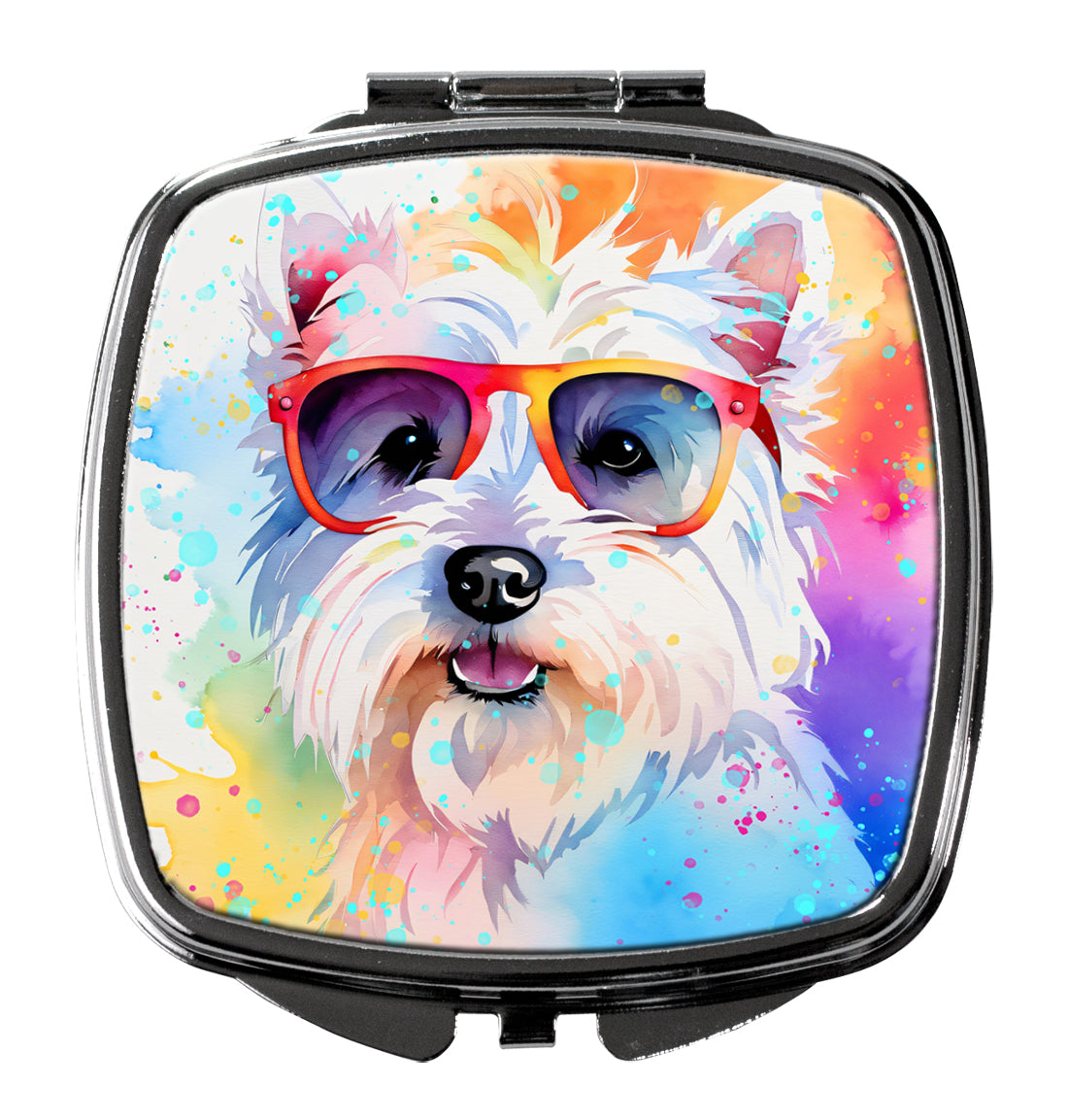 Buy this Westie Hippie Dawg Compact Mirror