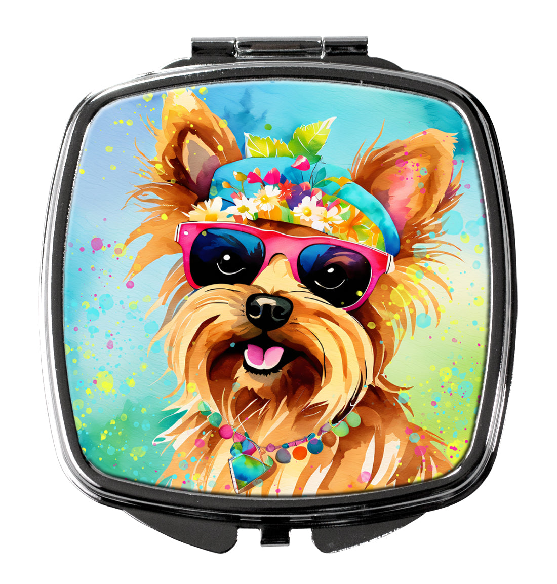 Buy this Yorkshire Terrier Hippie Dawg Compact Mirror