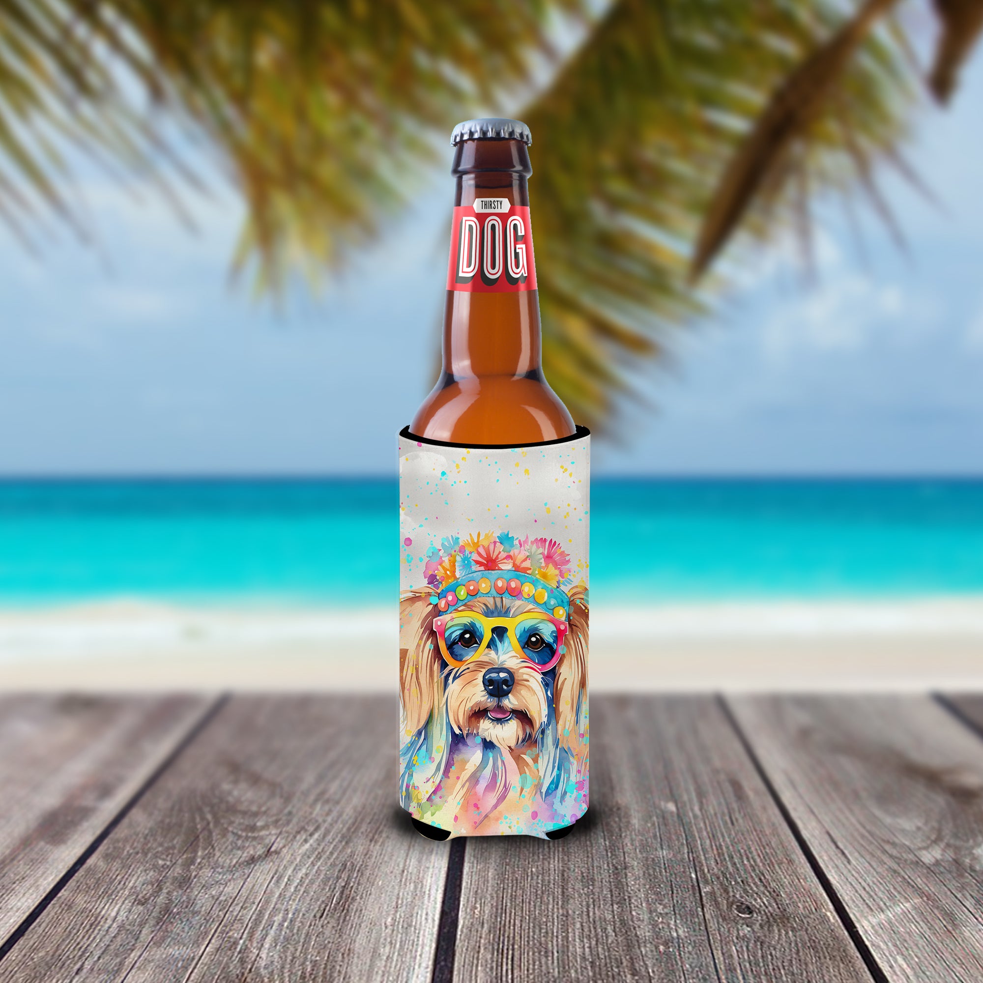 Buy this Yorkshire Terrier Hippie Dawg Hugger for Ultra Slim Cans