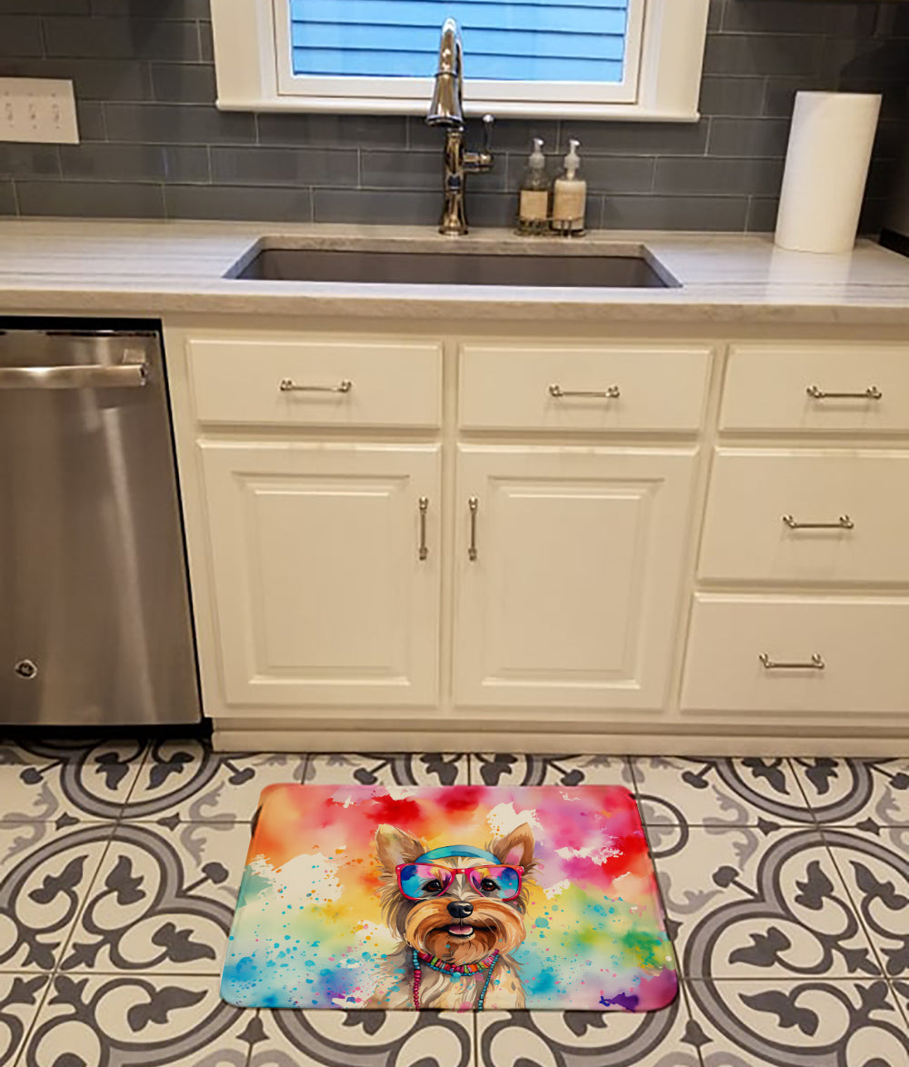 Buy this Yorkshire Terrier Hippie Dawg Memory Foam Kitchen Mat