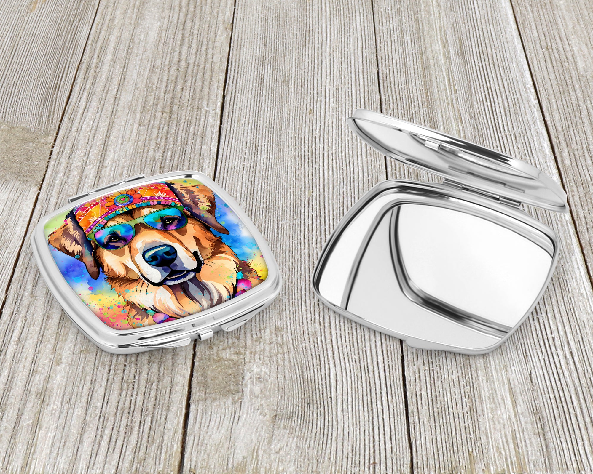 Hippie Dawg Compact Mirror