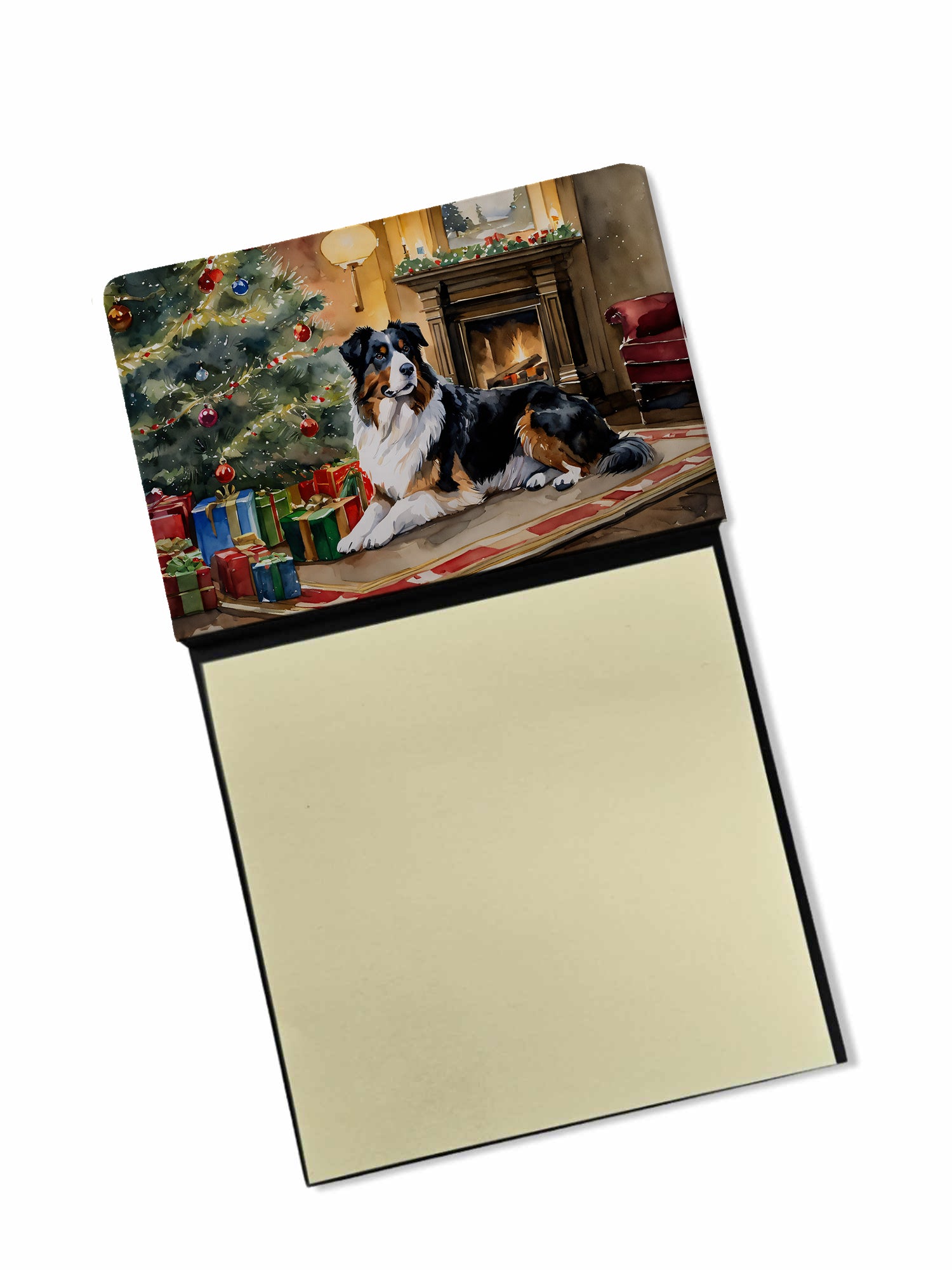 Buy this Australian Shepherd Cozy Christmas Sticky Note Holder