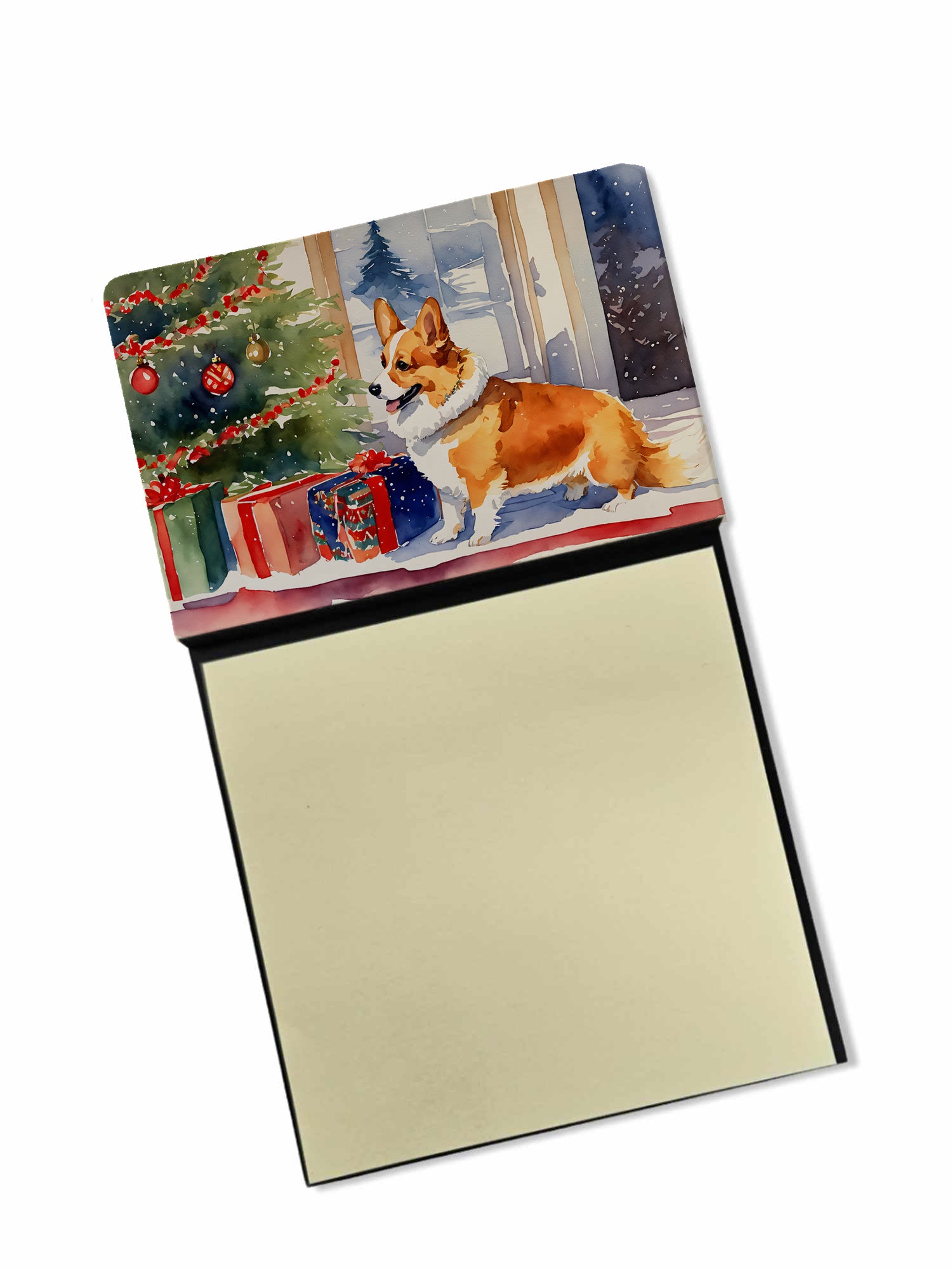 Buy this Corgi Cozy Christmas Sticky Note Holder