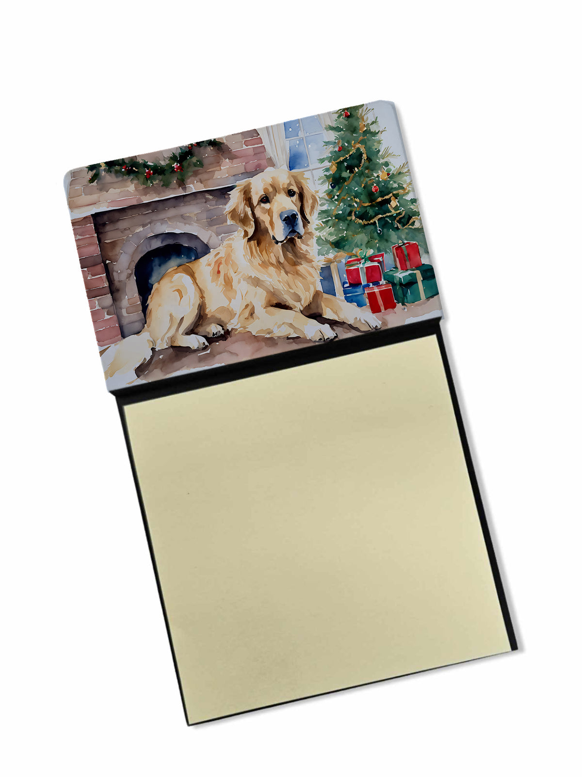 Buy this Golden Retriever Cozy Christmas Sticky Note Holder