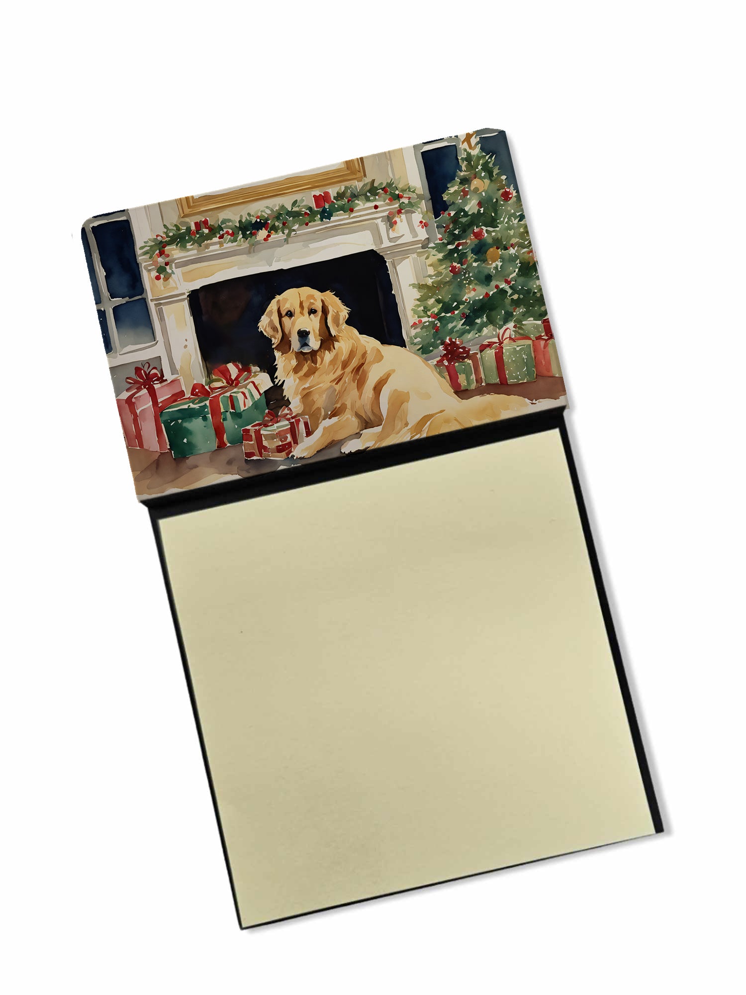 Buy this Golden Retriever Cozy Christmas Sticky Note Holder