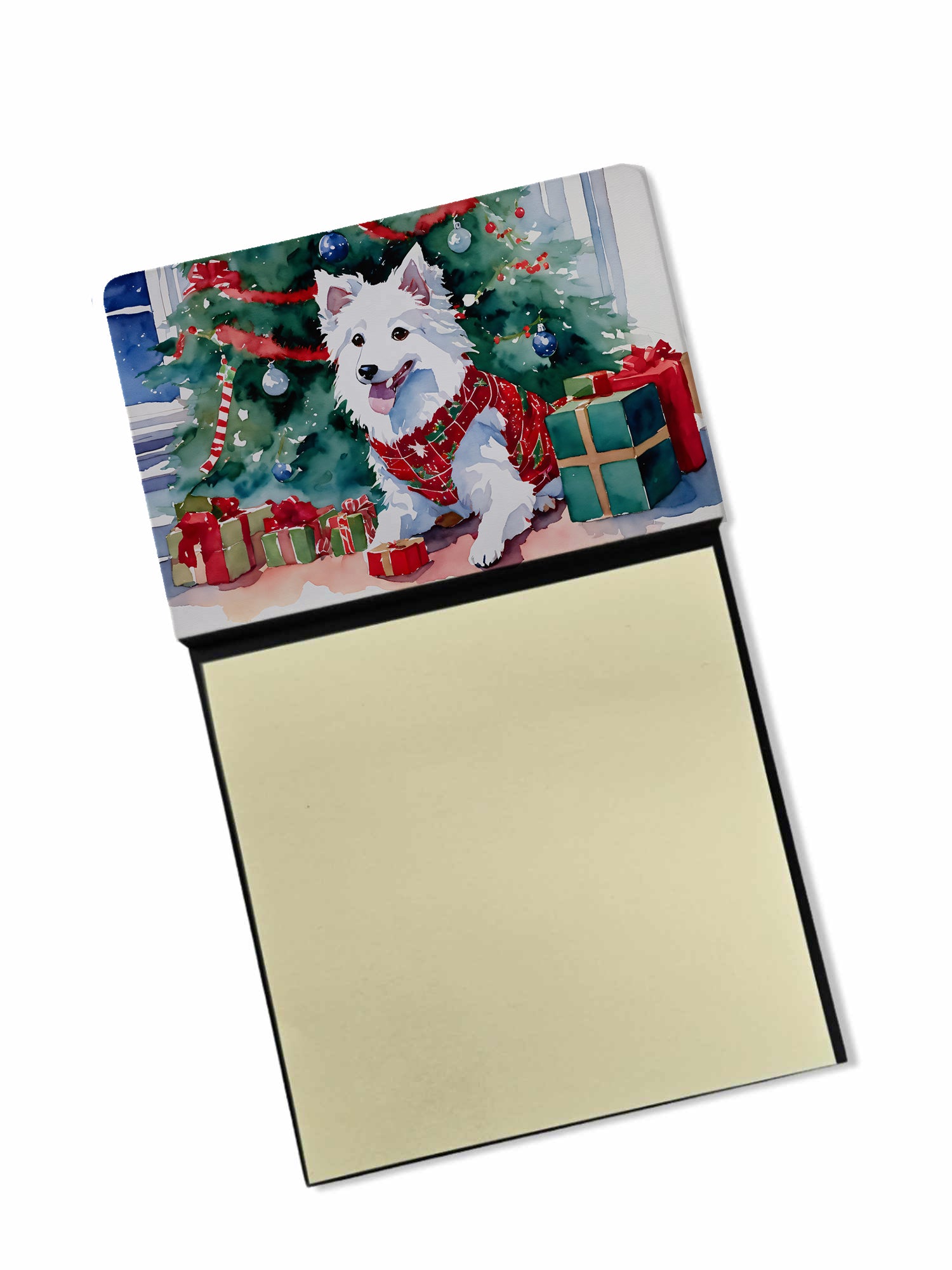 Buy this Japanese Spitz Cozy Christmas Sticky Note Holder