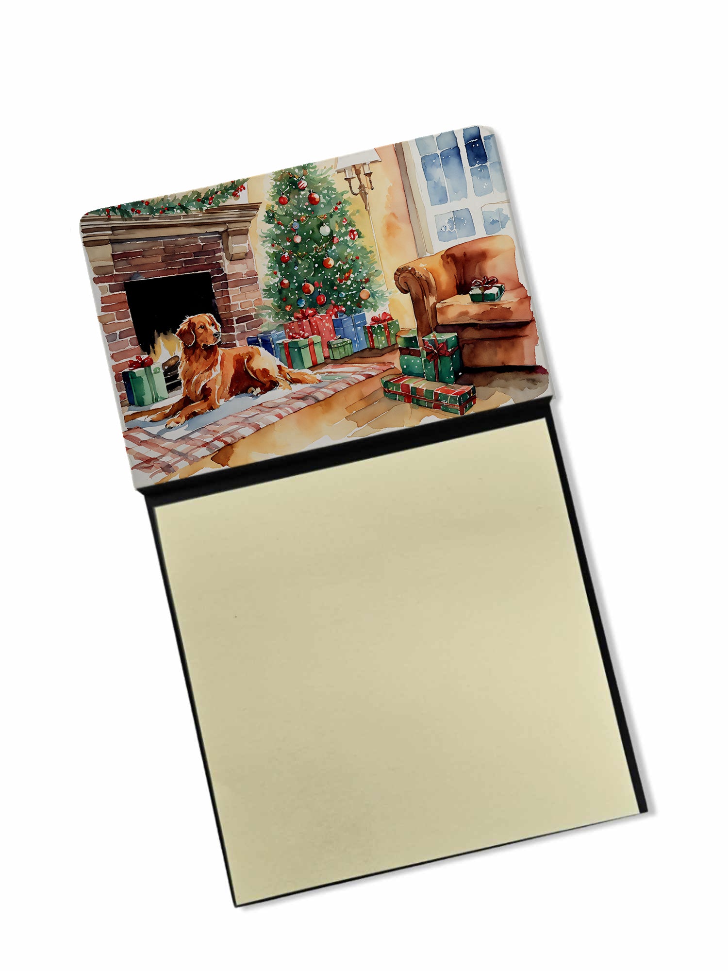 Buy this Nova Scotia Duck Tolling Retriever Cozy Christmas Sticky Note Holder