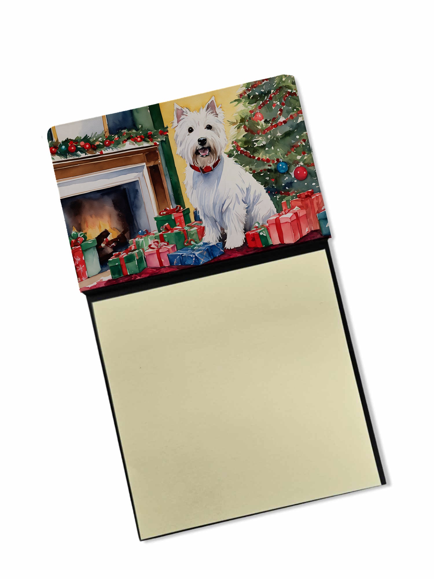 Buy this Westie Cozy Christmas Sticky Note Holder