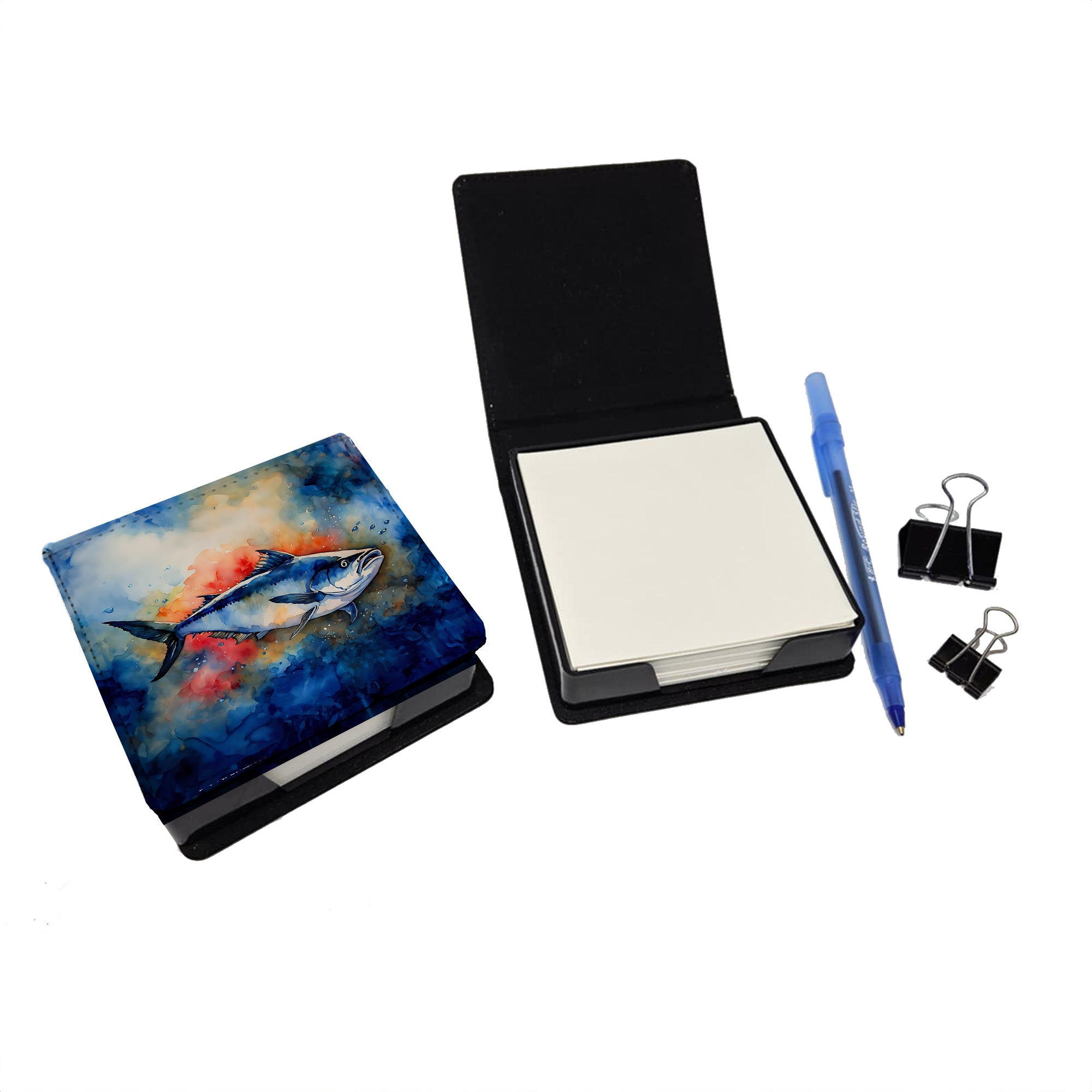 Buy this Bluefin Tuna PU Leather Note Paper Holder