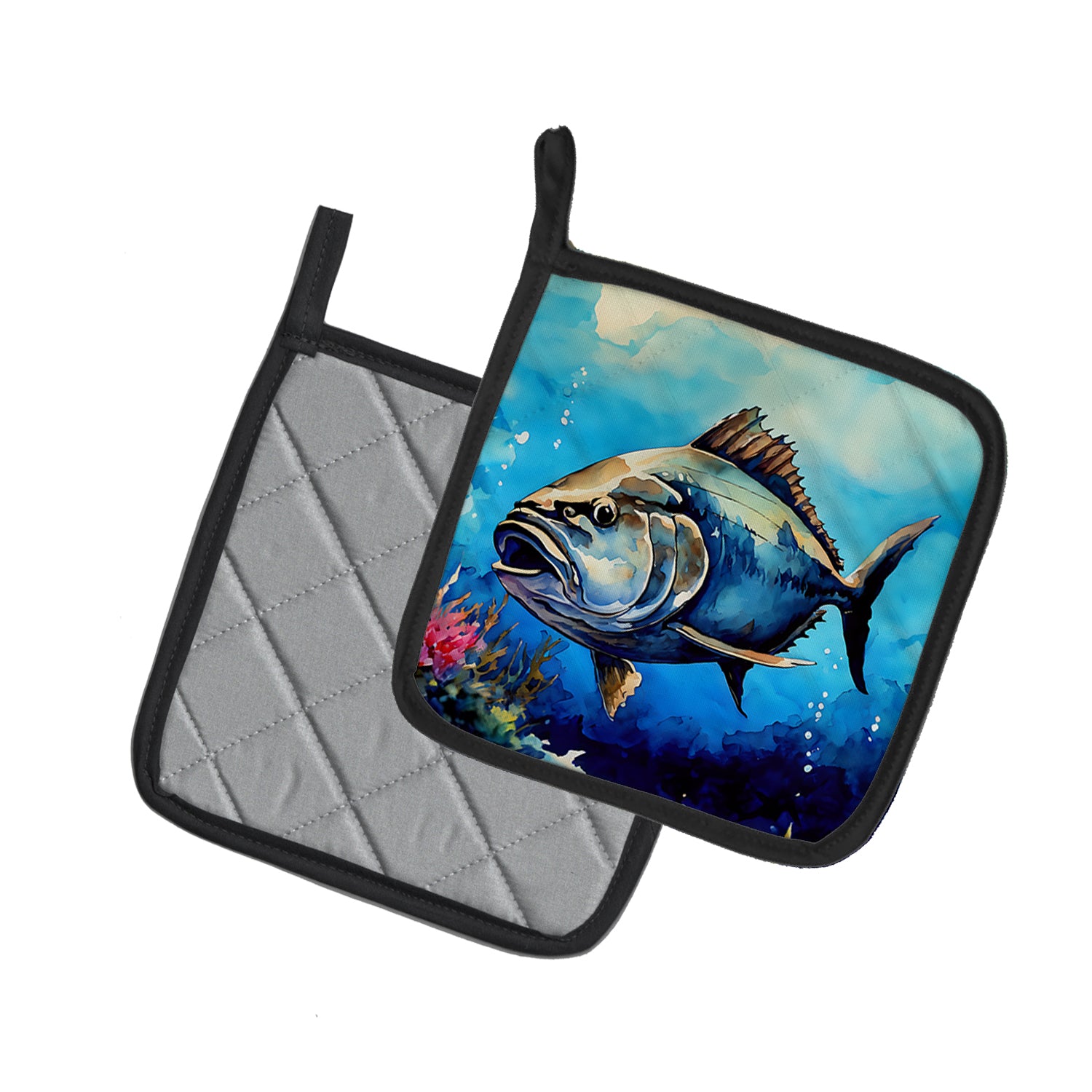 Buy this Bluefin Tuna Pair of Pot Holders