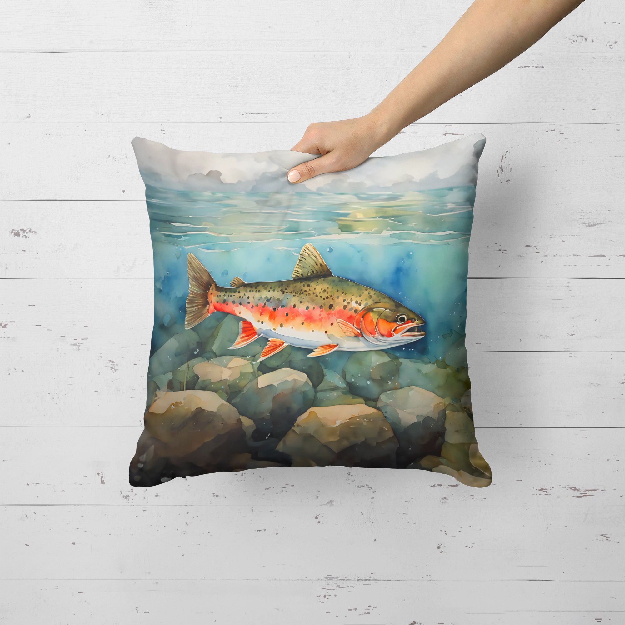 Buy this Brook Trout Throw Pillow