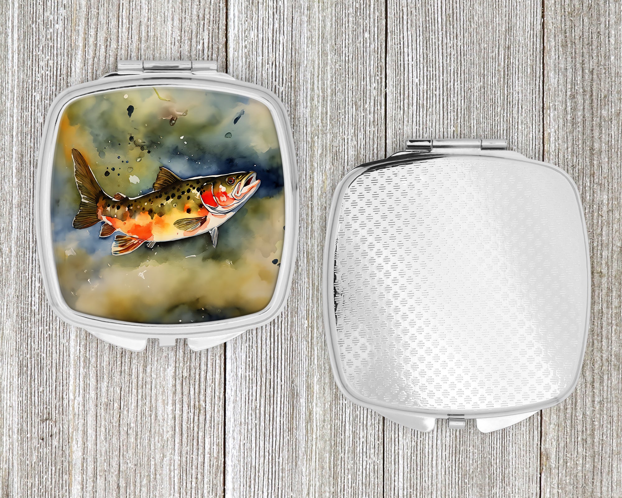 Brook Trout Compact Mirror