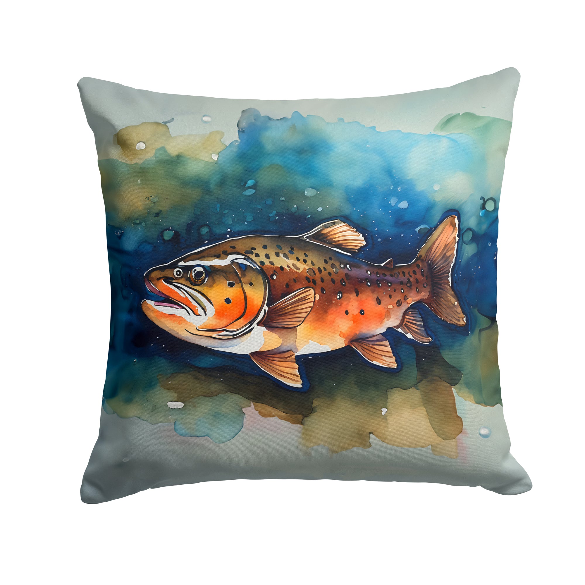 Buy this Brown Trout Throw Pillow