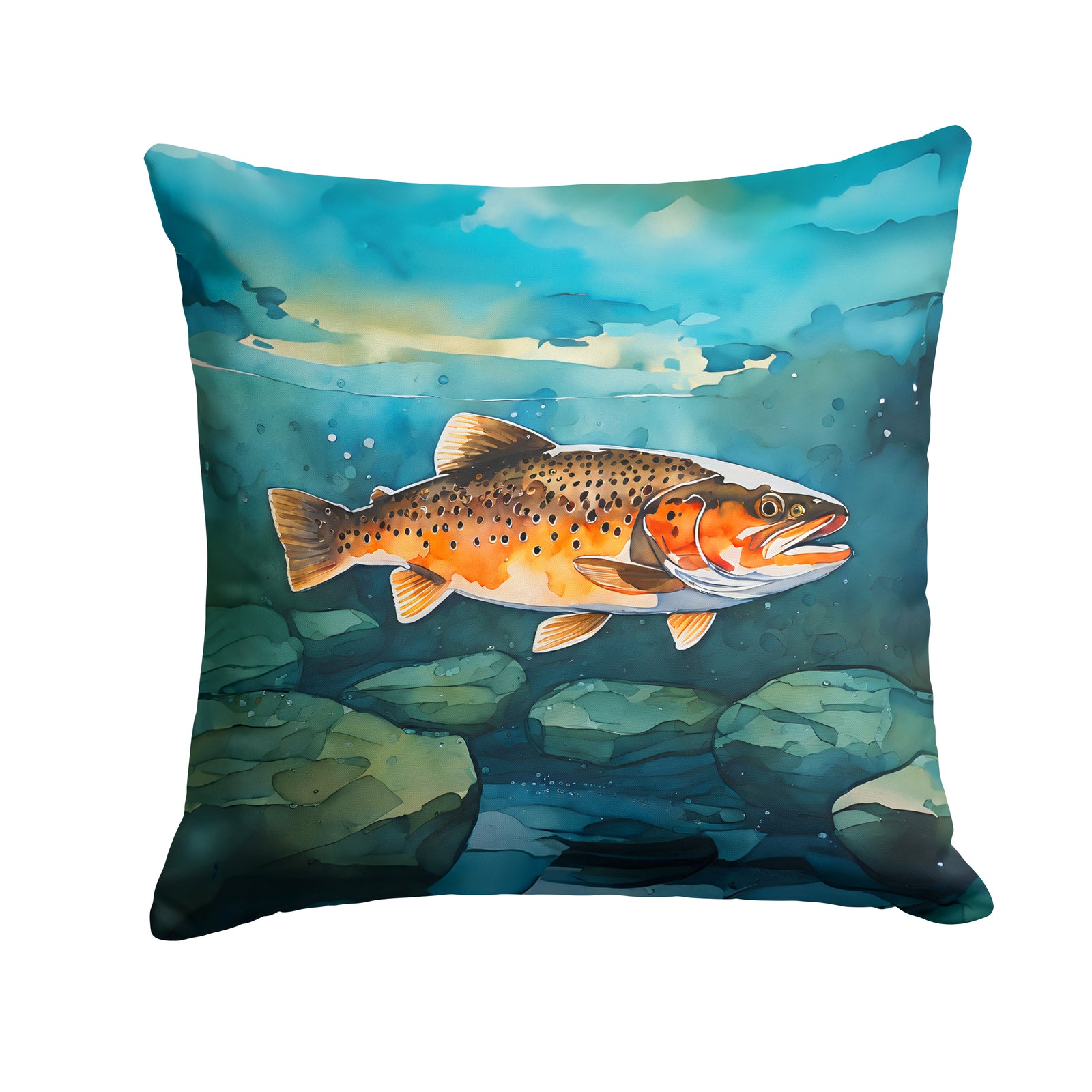 Buy this Brown Trout Throw Pillow