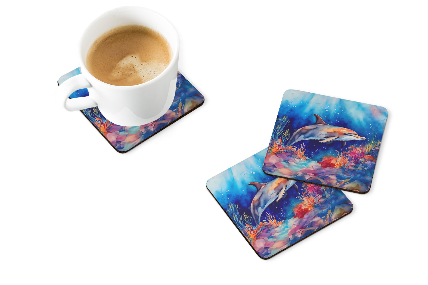 Buy this Dolphin Foam Coasters